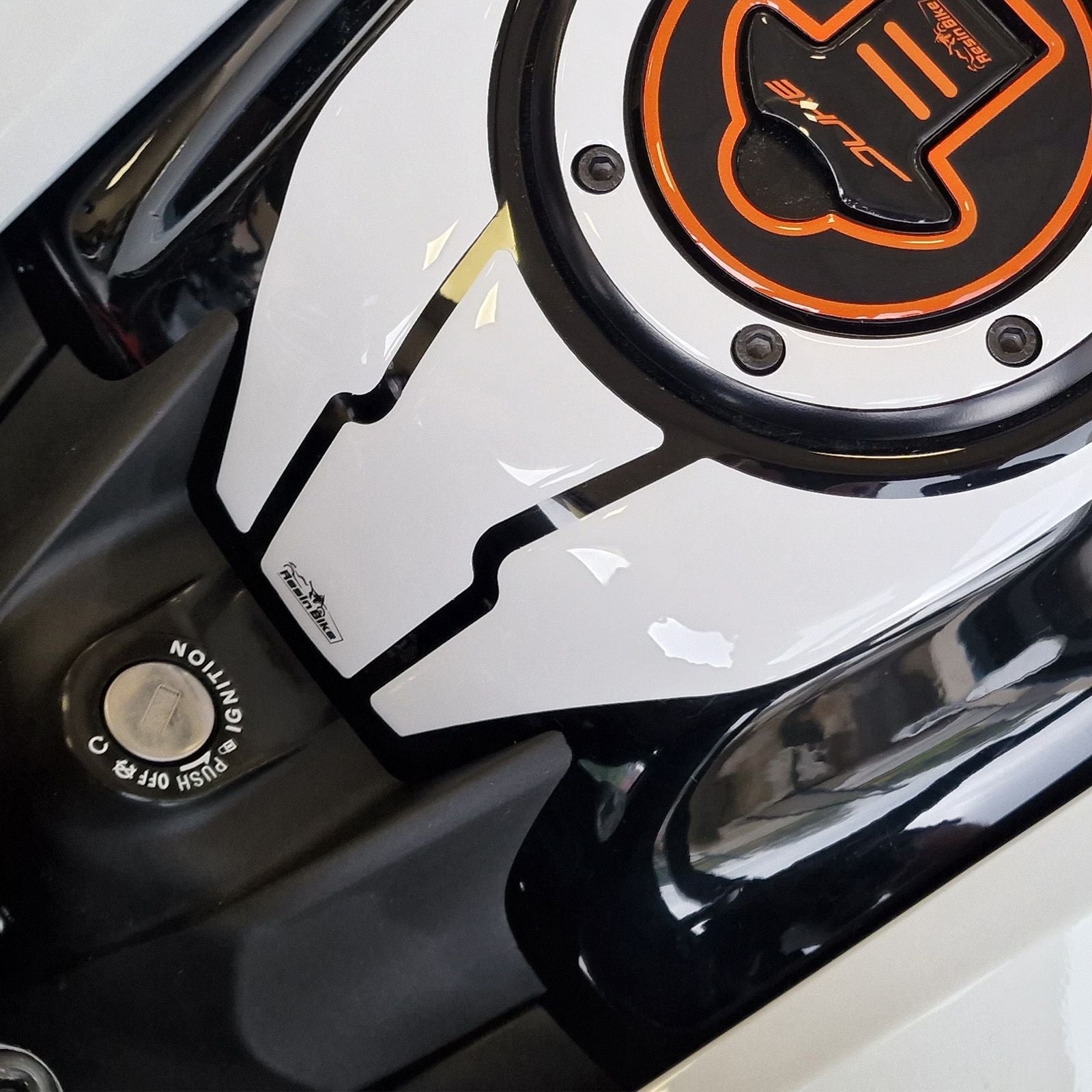 Resin Bike 3D Motorcycle Stickers - Key Area | KTM 200/390 Duke 2021>2023 - Pyramid Motorcycle Accessories