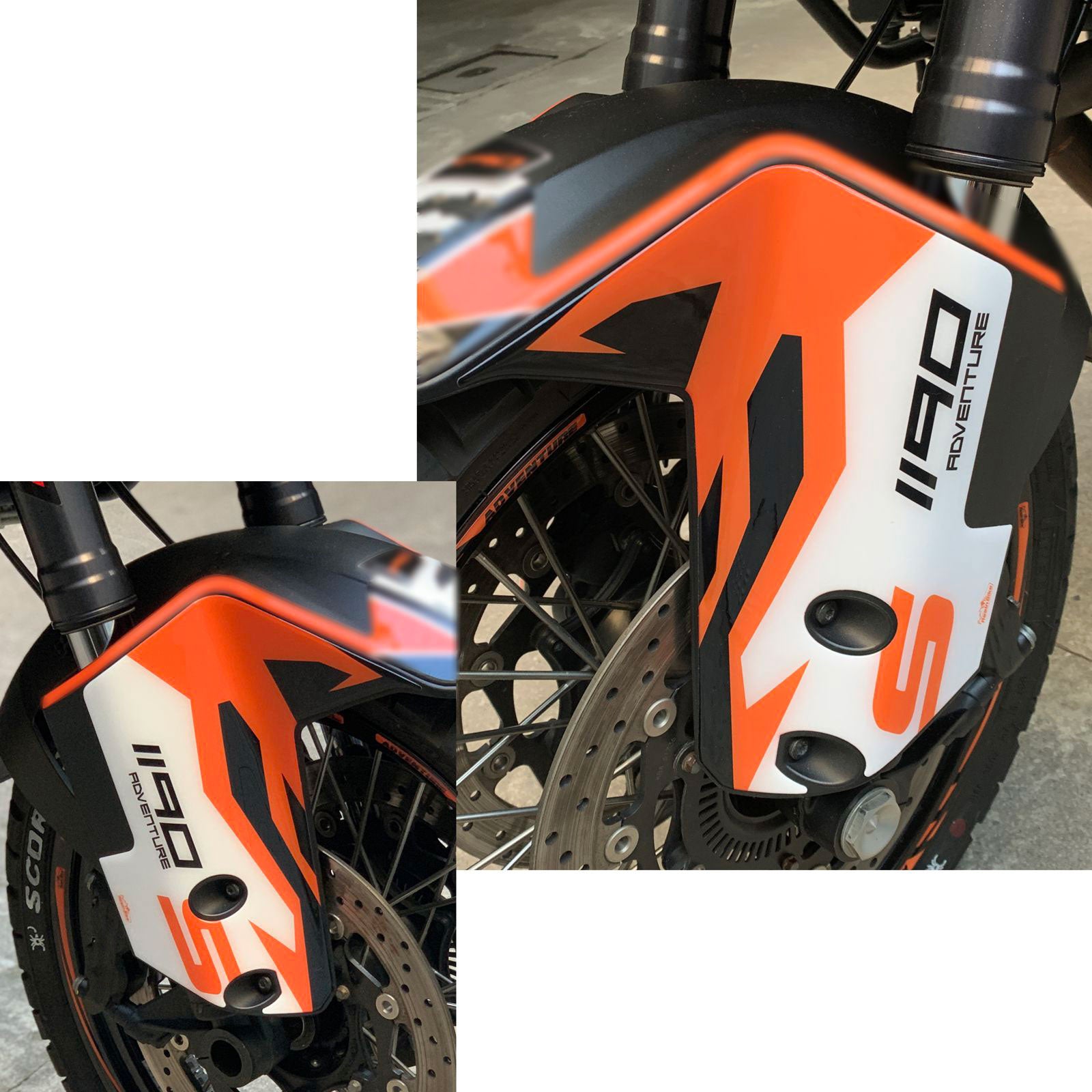 Resin Bike 3D Motorcycle Stickers - Side Panels | KTM 1190 Adventure 2013>2016 - Pyramid Motorcycle Accessories