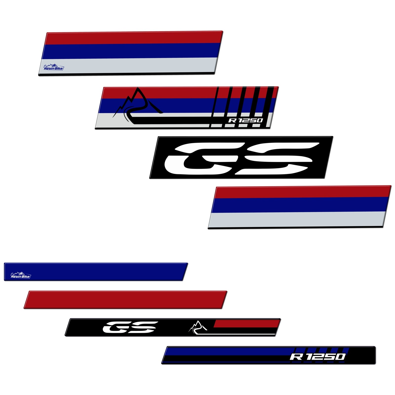Resin Bike 3D Motorcycle Stickers - Wheels| BMW R 1250 GS Adventure 2021>2024 - Pyramid Motorcycle Accessories