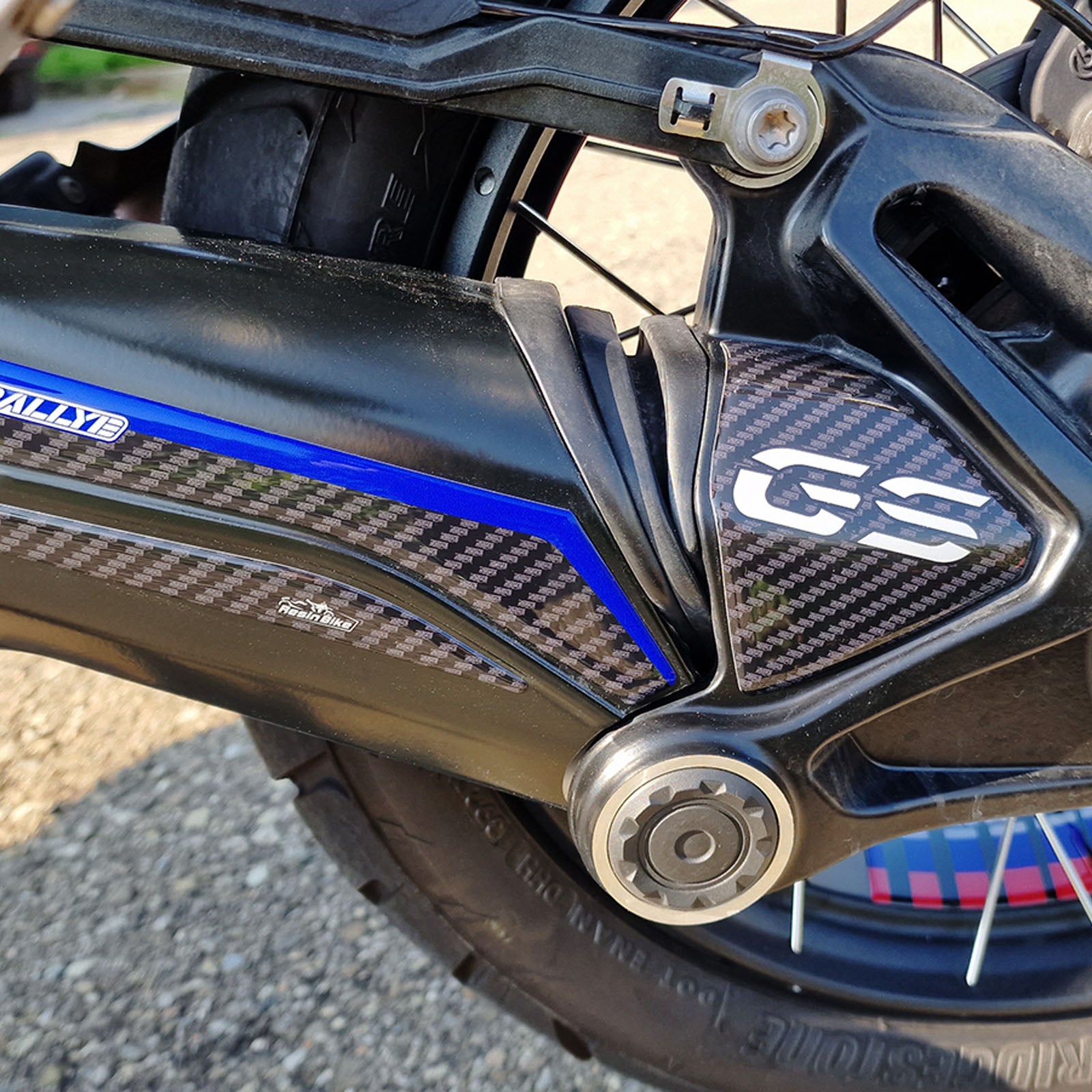 Resin Bike 3D Motorcycle Stickers - Forks | BMW R 1250 GS/GSA 2021>2024 - Pyramid Motorcycle Accessories