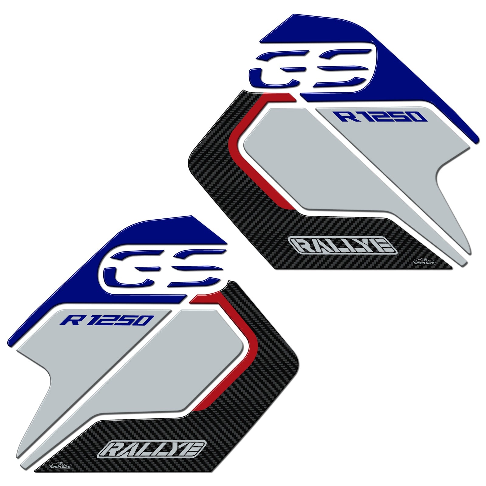 Resin Bike 3D Motorcycle Stickers - Tank Sides | BMW R 1250 GS Adventure 2021>2024 - Pyramid Motorcycle Accessories