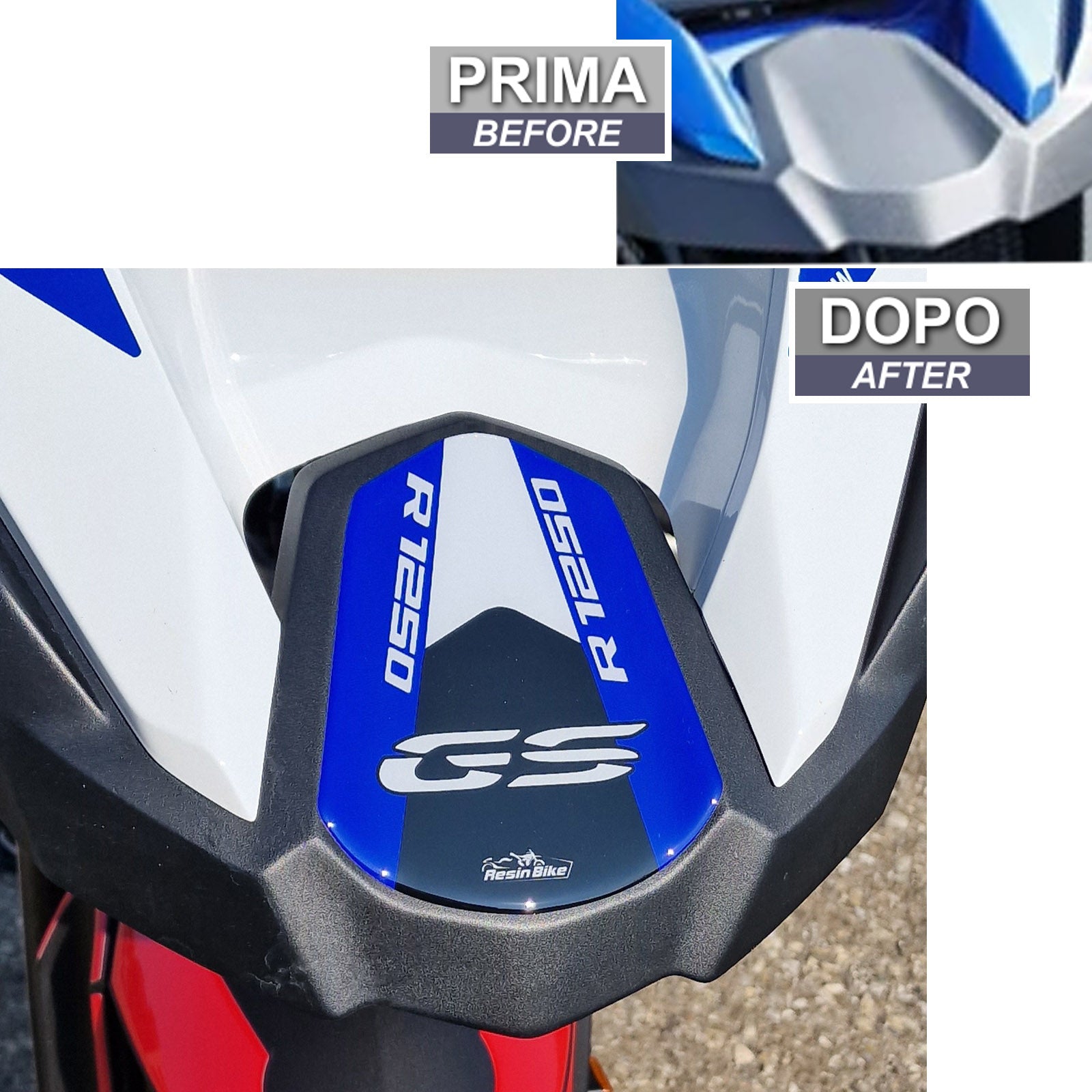 Resin Bike 3D Motorcycle Stickers - Beak | BMW R 1250 GS Adventure 2021>2024 - Pyramid Motorcycle Accessories