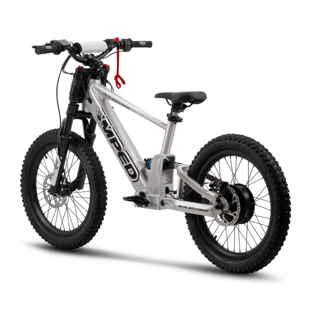 Amped A20 Comp Kids Electric Bike - Silver - Pyramid Motorcycle Accessories