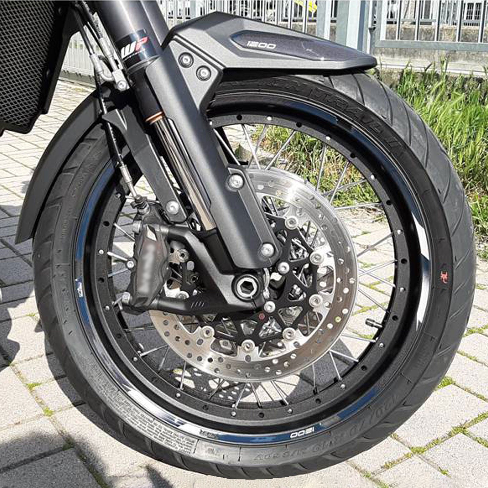 Resin Bike 3D Motorcycle Stickers - Wheels| Triumph Tiger 1200 2018>2020 - Pyramid Motorcycle Accessories