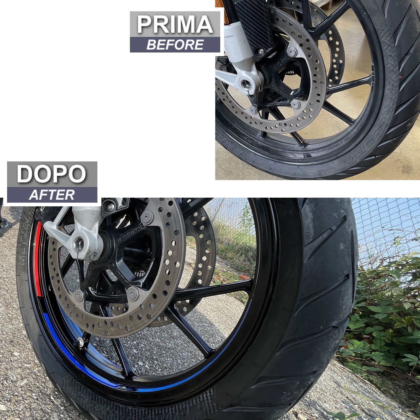 Resin Bike 3D Motorcycle Stickers - Wheels| BMW R 1250 GS 2021>2024 - Pyramid Motorcycle Accessories