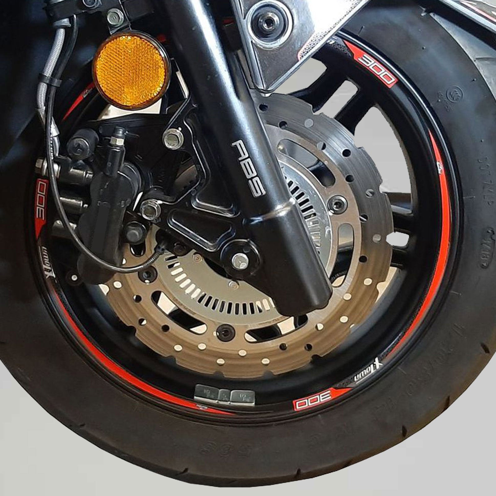 Resin Bike 3D Motorcycle Stickers - Wheels| Kymco X-Town 300i 2020>Current - Pyramid Motorcycle Accessories