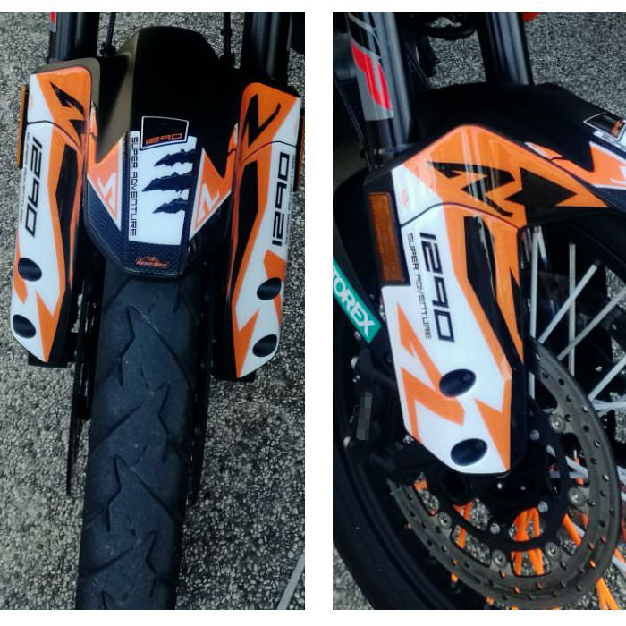 Resin Bike 3D Motorcycle Stickers - Basic Kit | KTM 1290 Super Adventure R 2017>2020 - Pyramid Motorcycle Accessories