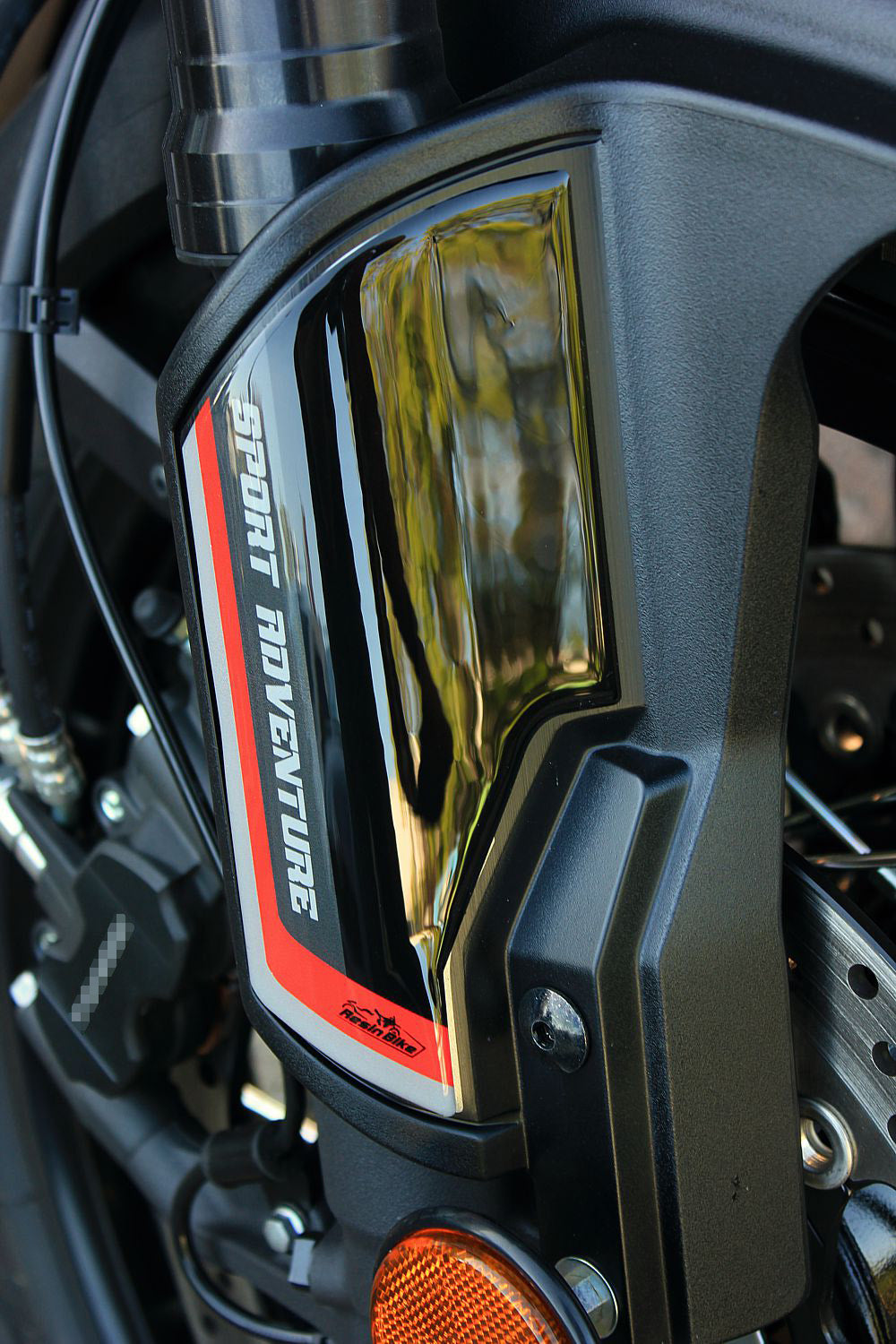 Resin Bike 3D Motorcycle Stickers - Front Fender Sides | Suzuki V-Strom 1000/1000XT 2014>2019 - Pyramid Motorcycle Accessories