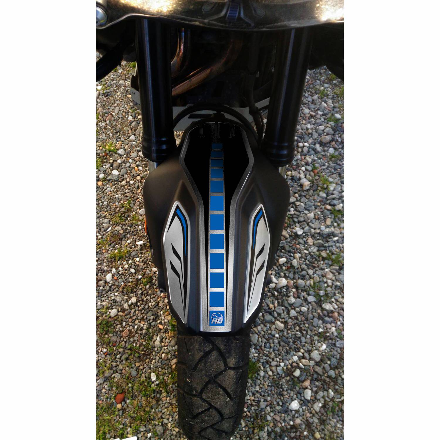 Resin Bike 3D Motorcycle Stickers - Front Fender | Yamaha XT 1200 Z Super Tenere 2010>2020 RB-B79234Z8 - Pyramid Motorcycle Accessories