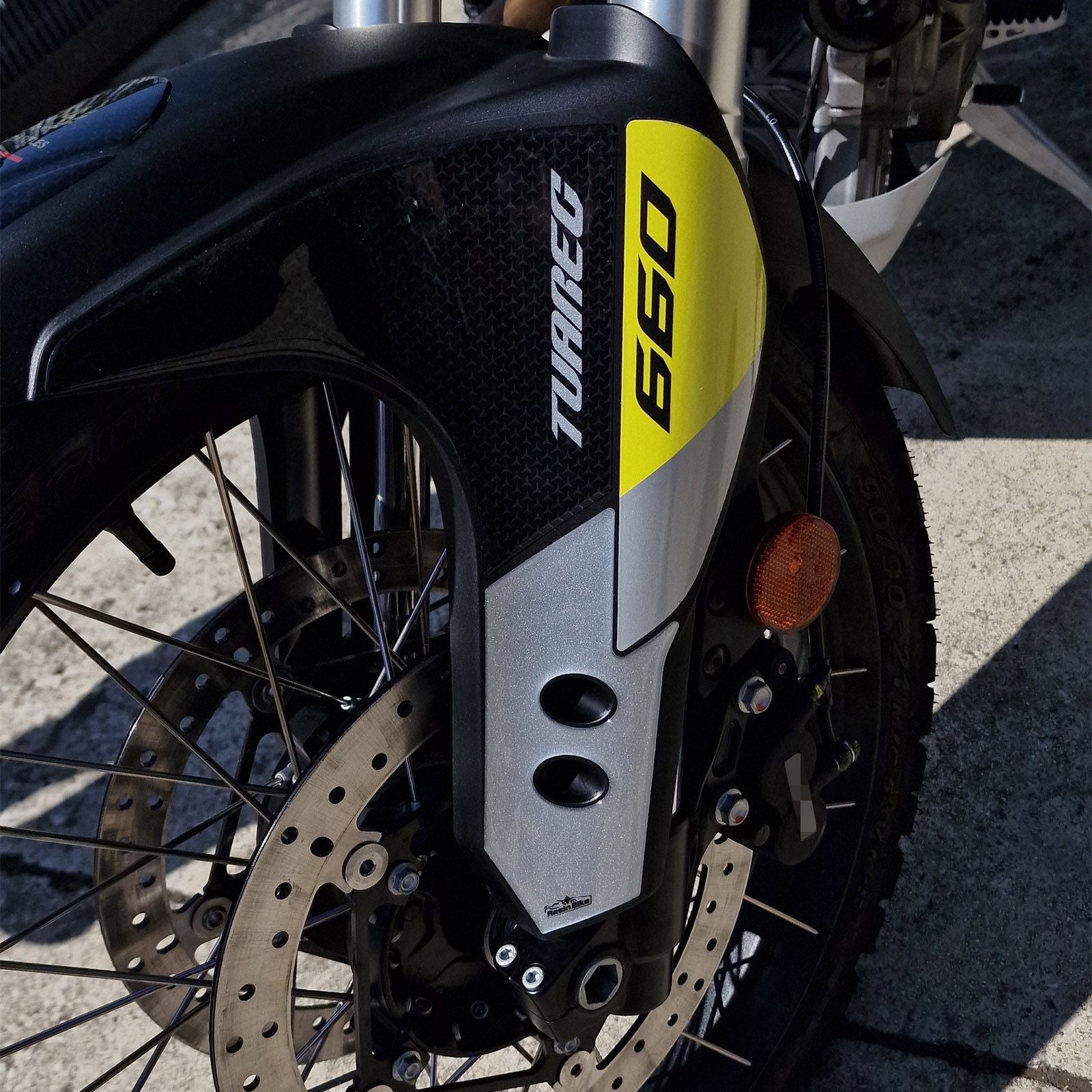 Resin Bike 3D Motorcycle Stickers - Side Panels | Aprilia Tuareg 660 2022>2026 - Pyramid Motorcycle Accessories
