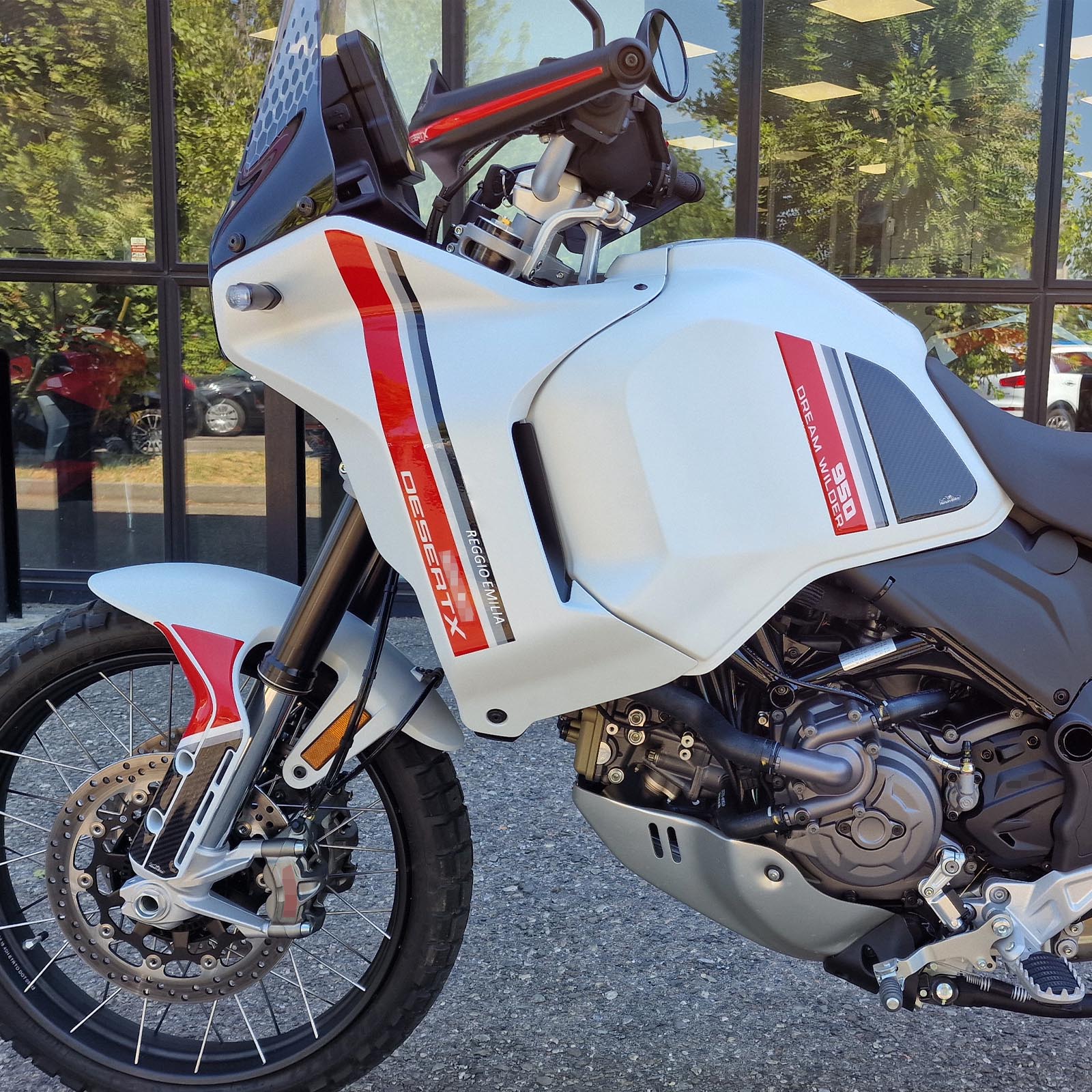 Resin Bike 3D Motorcycle Stickers - Tank Sides | Ducati Desert X 2022>2025 - Pyramid Motorcycle Accessories
