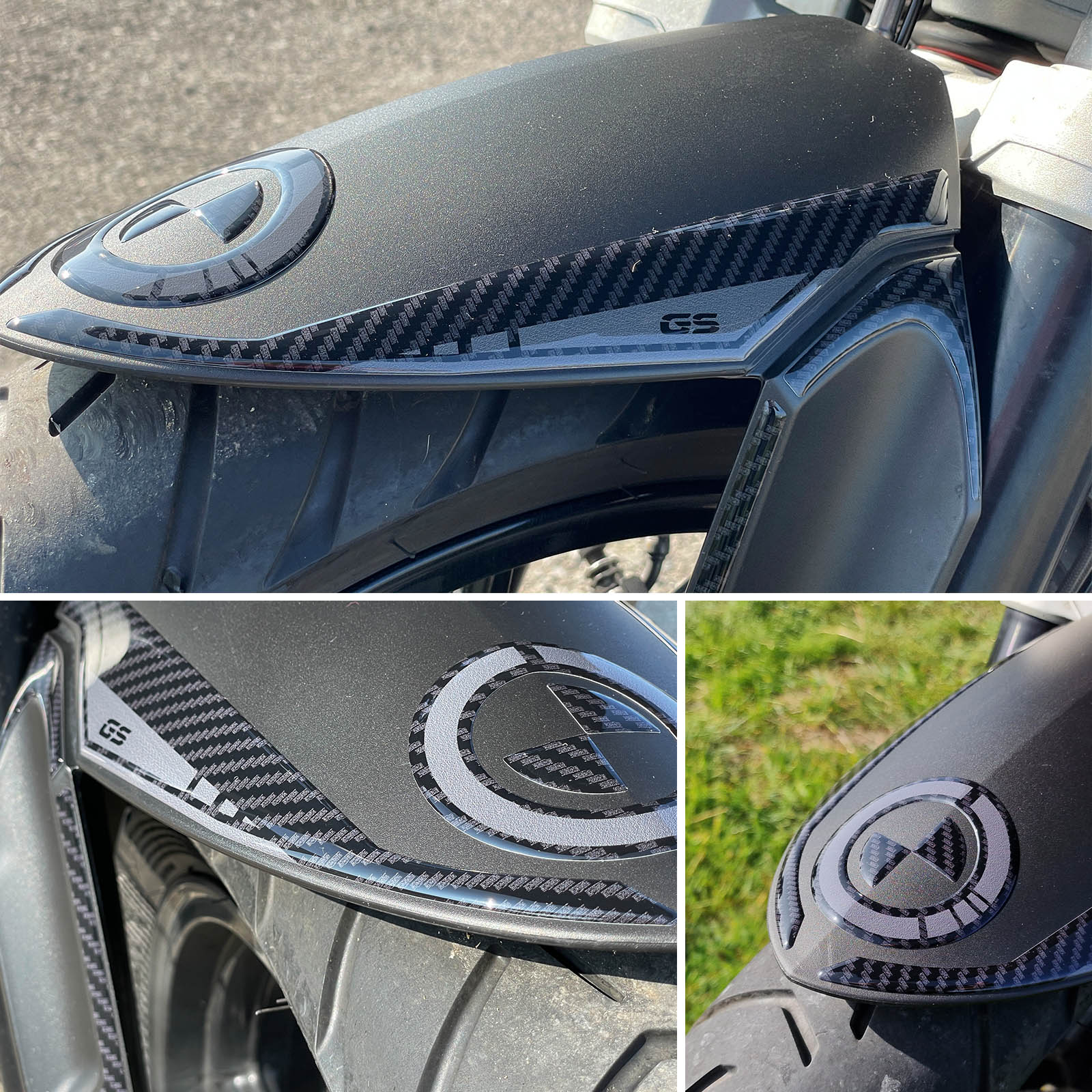 Resin Bike 3D Motorcycle Stickers - Front Fender Sides | BMW R 1250 GS 2021>2024 - Pyramid Motorcycle Accessories