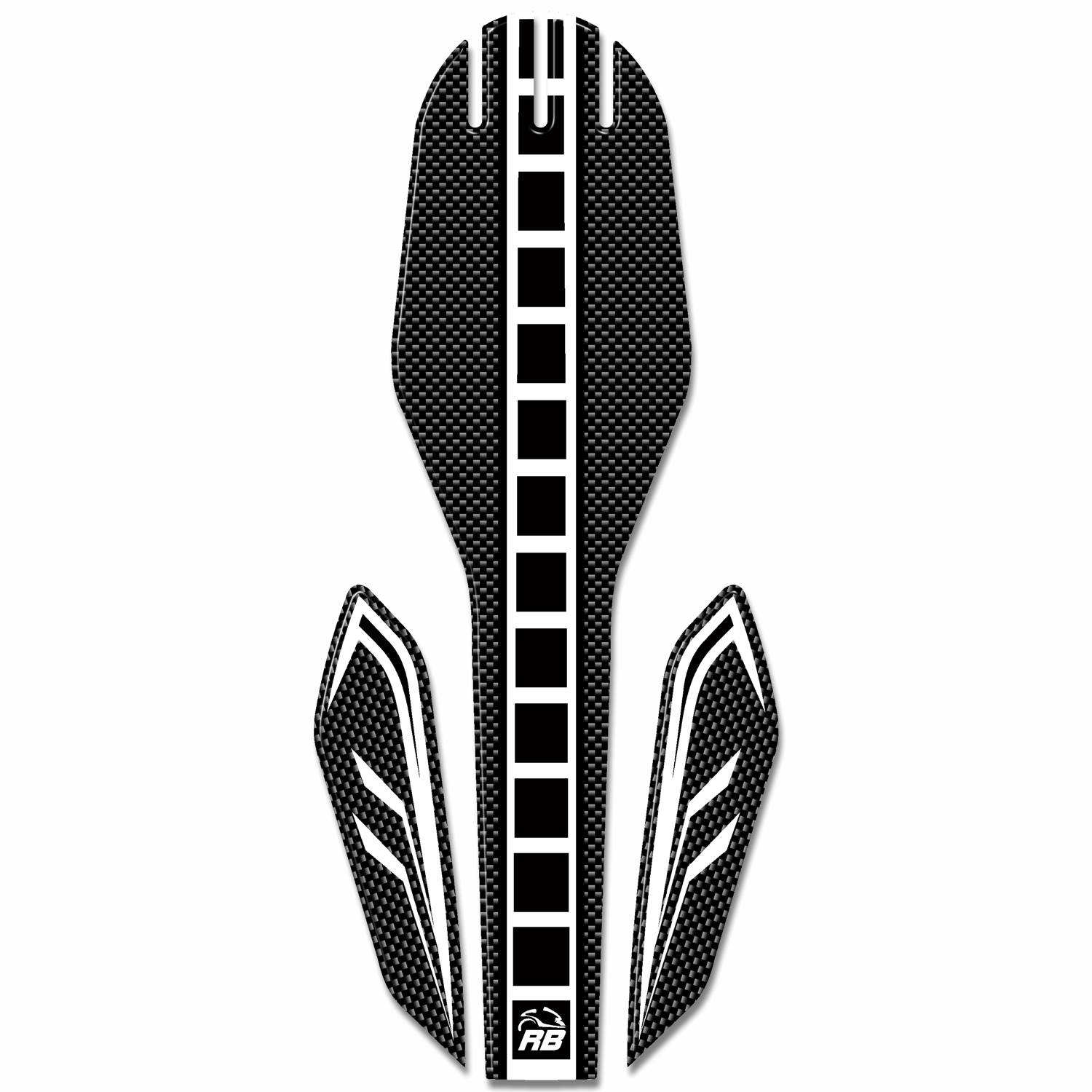 Resin Bike 3D Motorcycle Stickers - Front Fender | Yamaha XT 1200 Z Super Tenere 2010>2020 RB-B17431G3 - Pyramid Motorcycle Accessories