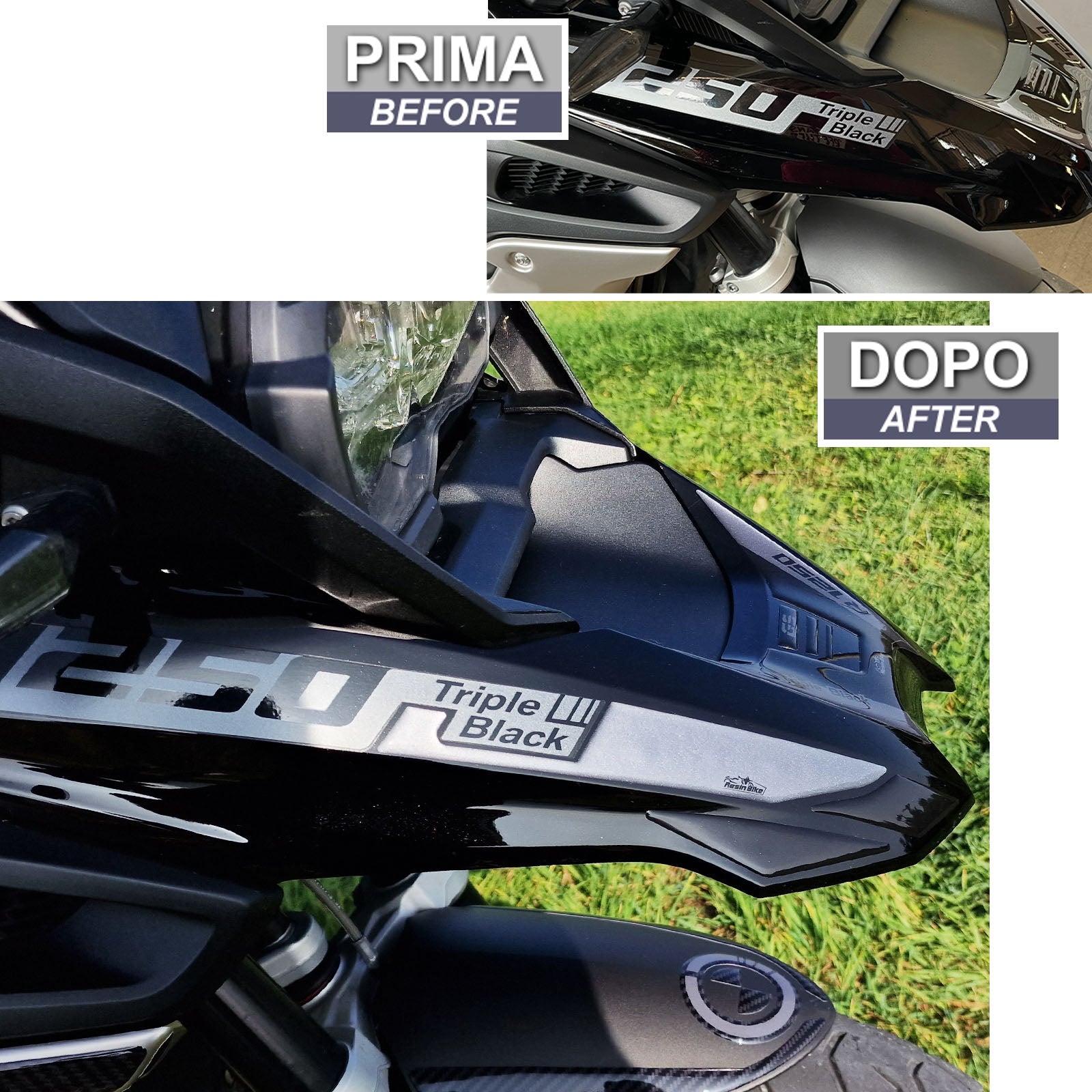 Resin Bike 3D Motorcycle Stickers - Beak | BMW R 1250 GS 2021>2024 - Pyramid Motorcycle Accessories