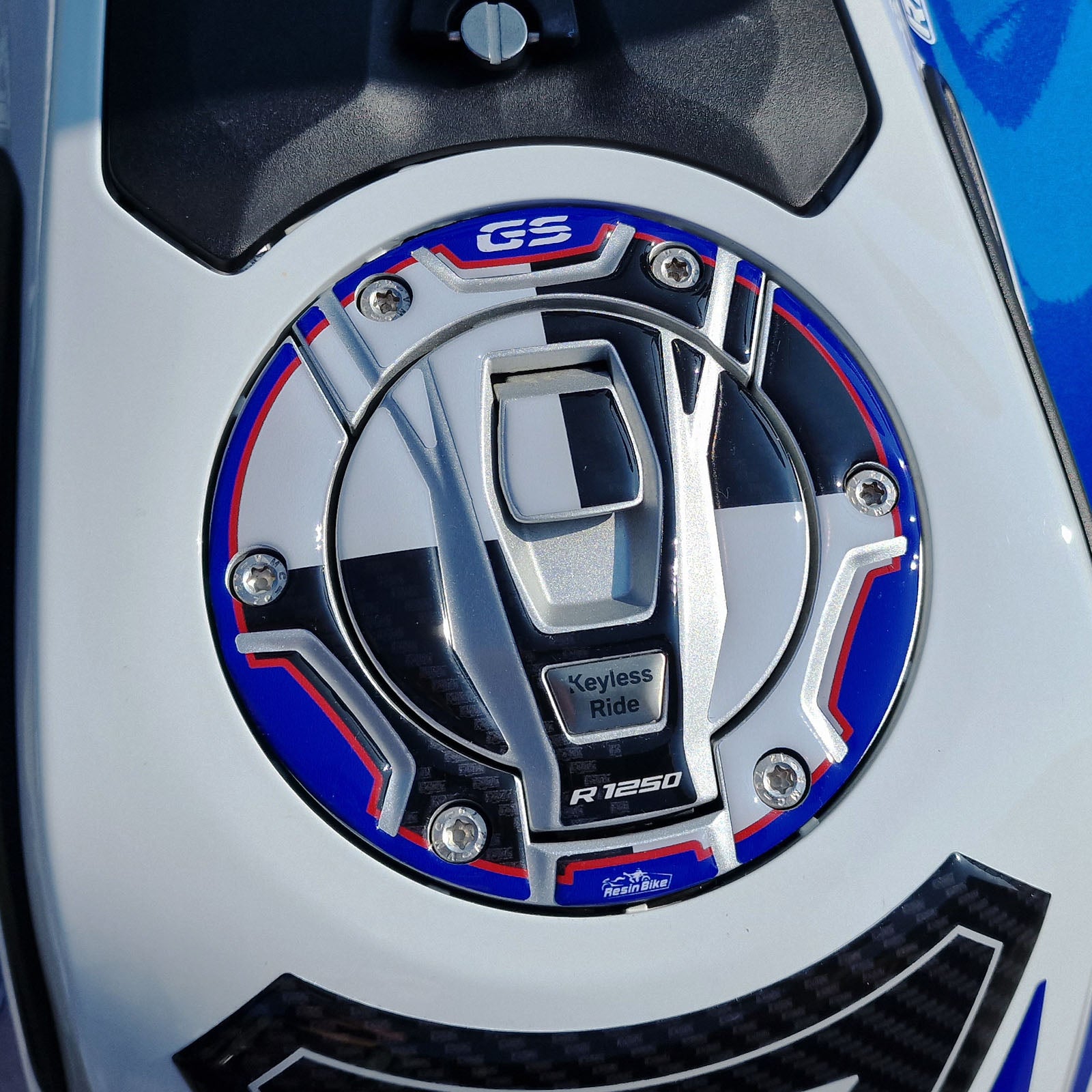 Resin Bike 3D Motorcycle Stickers - Basic Tank Kit | BMW R 1250 GS Adventure 2021>2024 - Pyramid Motorcycle Accessories