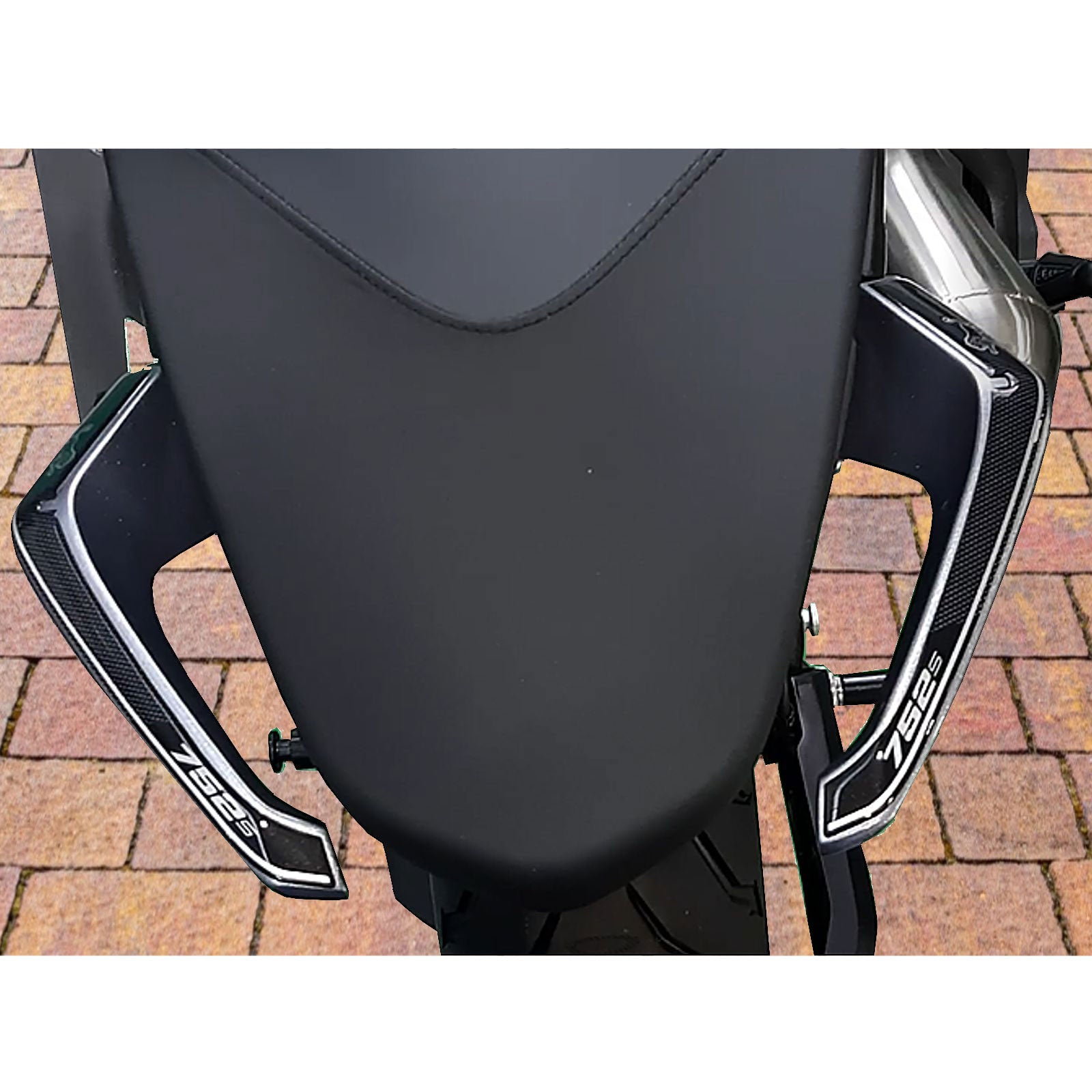 Resin Bike 3D Motorcycle Stickers - Passenger Handles | Benelli 752 S 2019>2020 - Pyramid Motorcycle Accessories