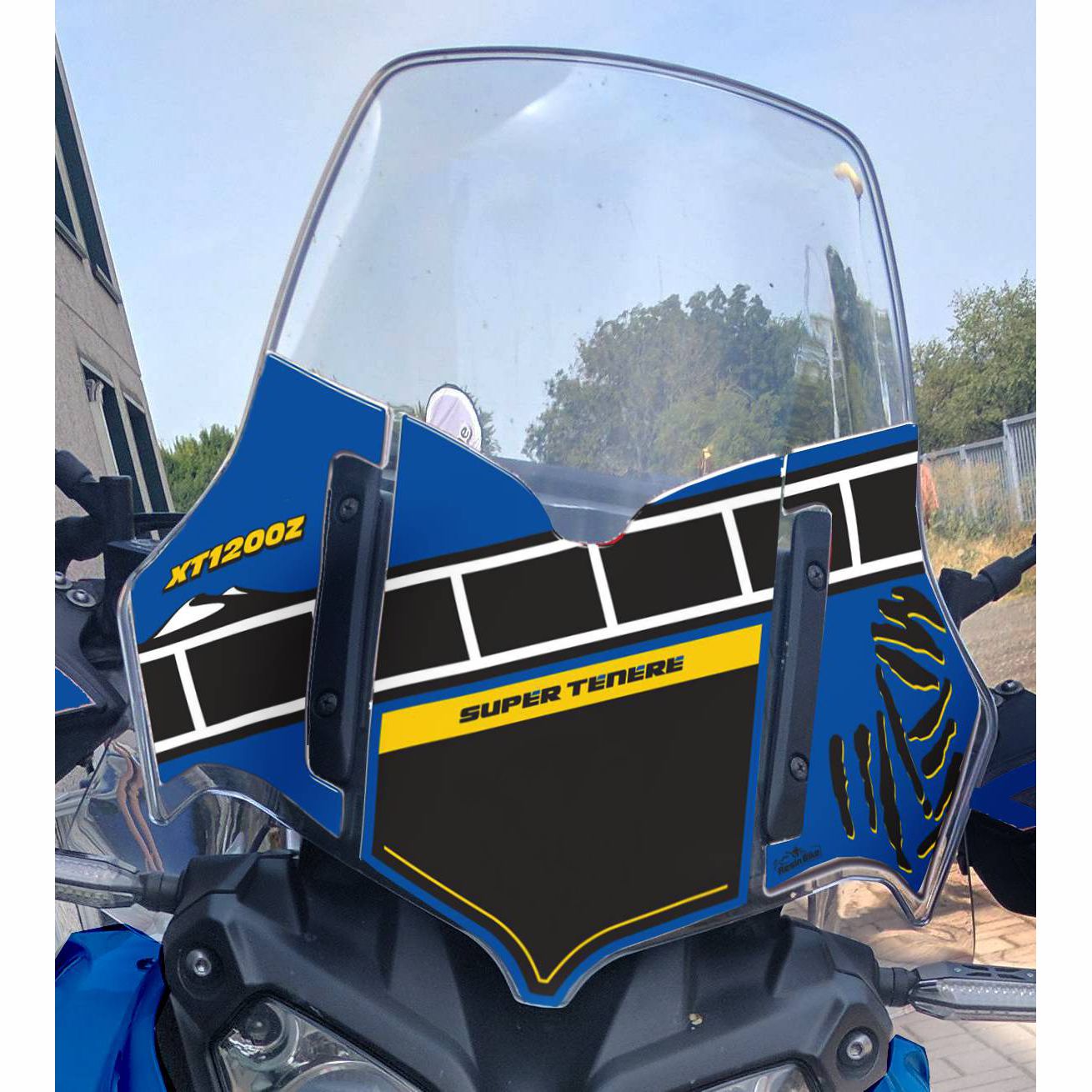 Resin Bike 3D Motorcycle Stickers - Windshield | Yamaha XT 1200 Z Super Tenere 2010>2014 RB-B2K86737 - Pyramid Motorcycle Accessories