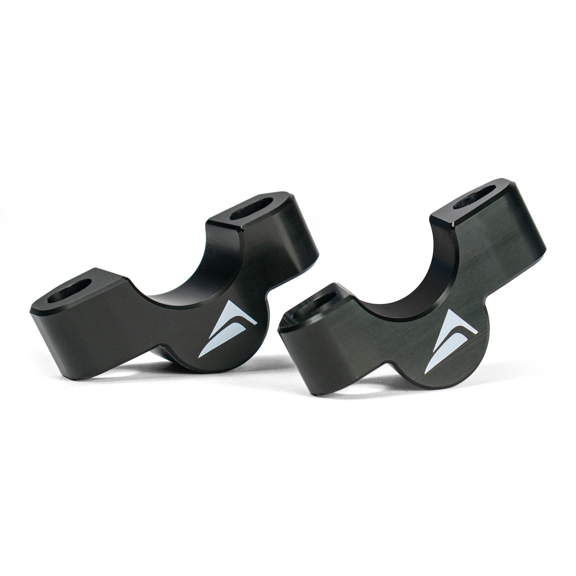 Pyramid Handlebar Risers | Gloss Black | Triumph Tiger Sport 800 - Pyramid Motorcycle Accessories