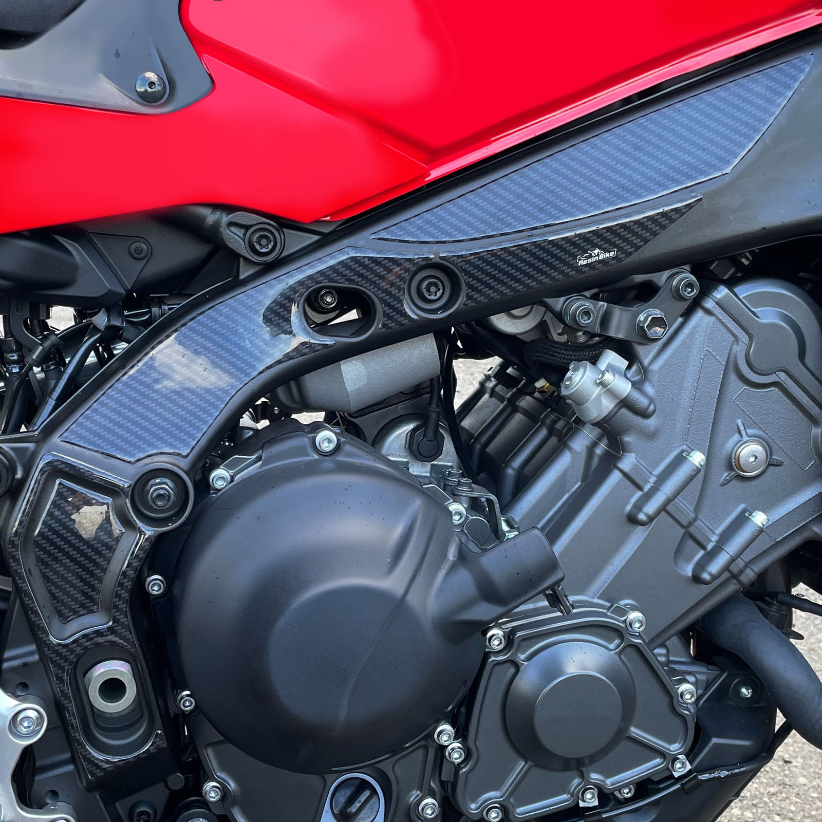 Resin Bike 3D Motorcycle Stickers - Frame Guard | Yamaha MT-09/Tracer 9/9GT/9GT+ 2021>2025 - Pyramid Motorcycle Accessories
