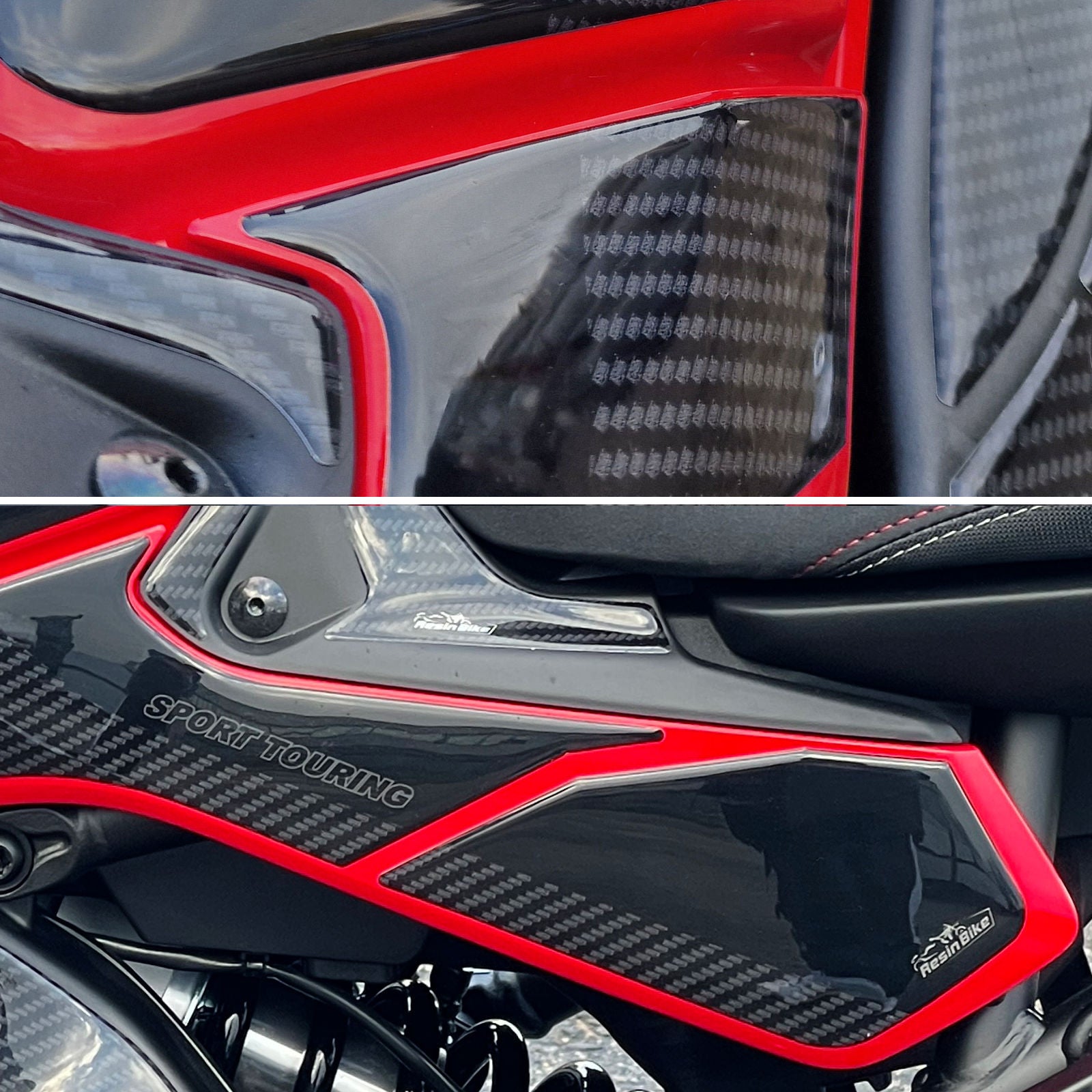 Resin Bike 3D Motorcycle Stickers - Tank Sides | Yamaha Tracer 9 / 9 GT / 9 GT+ 2021>2026 - Pyramid Motorcycle Accessories