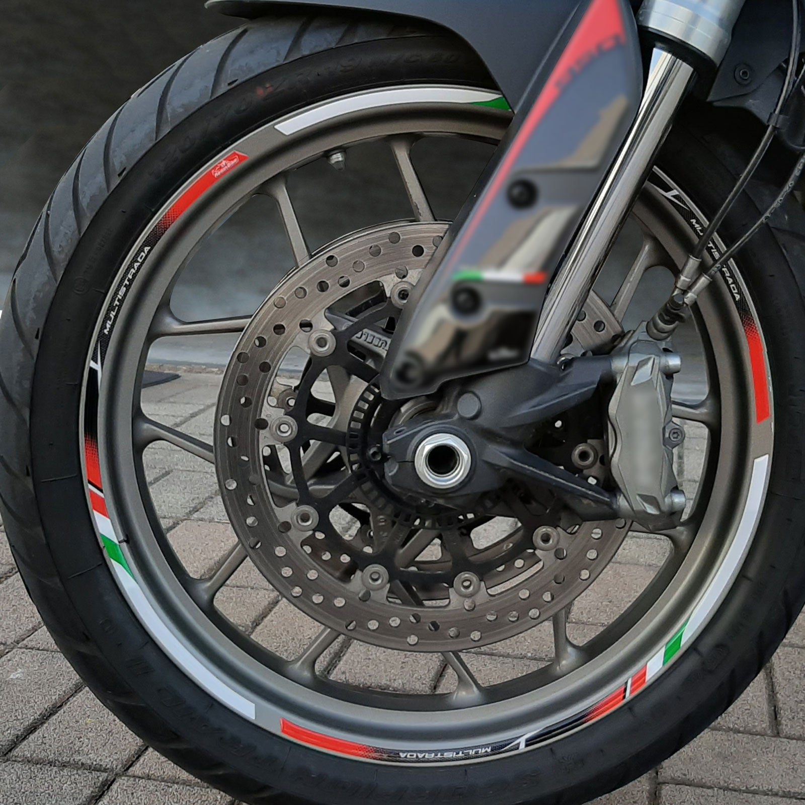 Resin Bike 3D Motorcycle Stickers - Wheels| Ducati Multistrada 950/950 S 2018>2021 - Pyramid Motorcycle Accessories