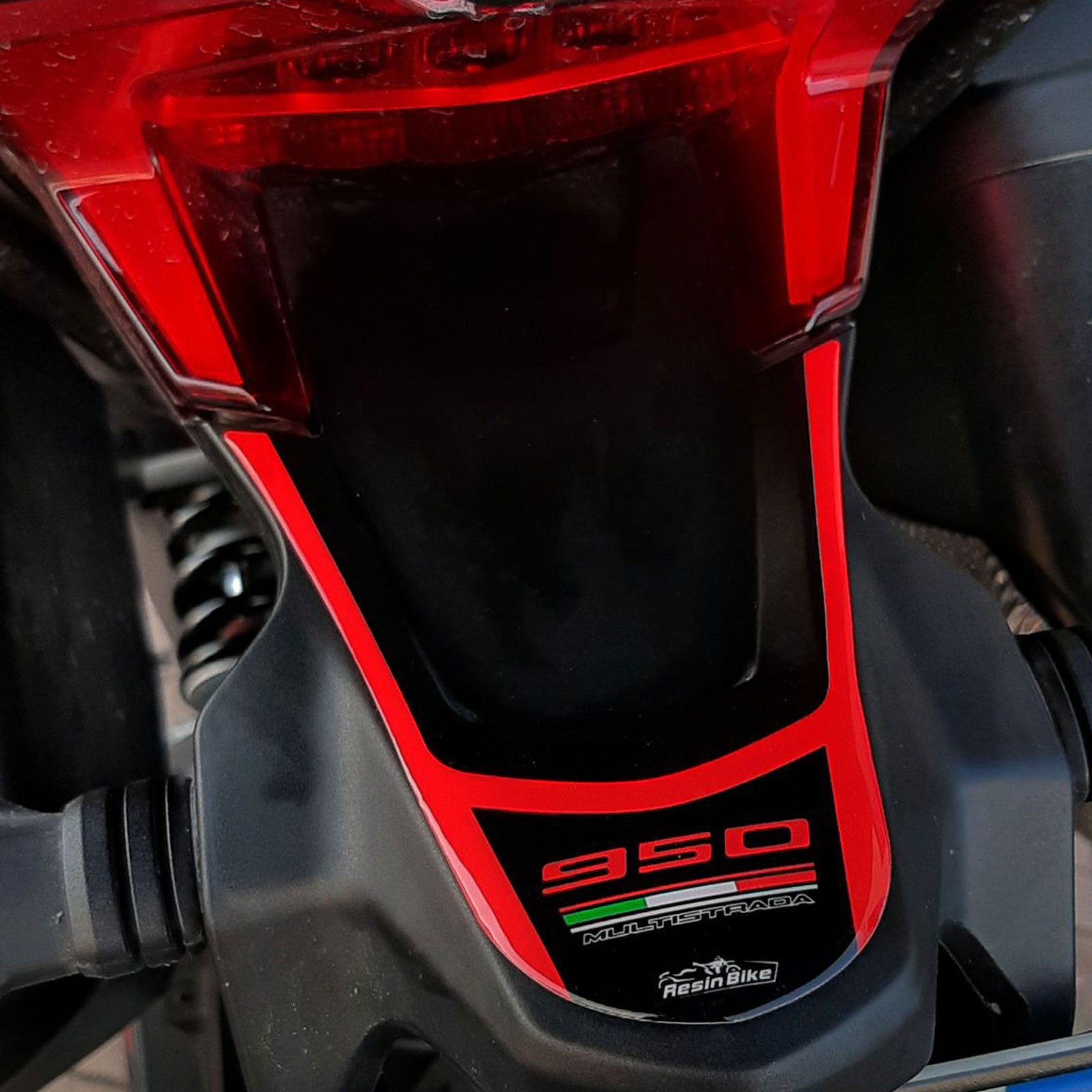 Resin Bike 3D Motorcycle Stickers - Tail Section | Ducati Multistrada 950/950 S 2018>2021 - Pyramid Motorcycle Accessories