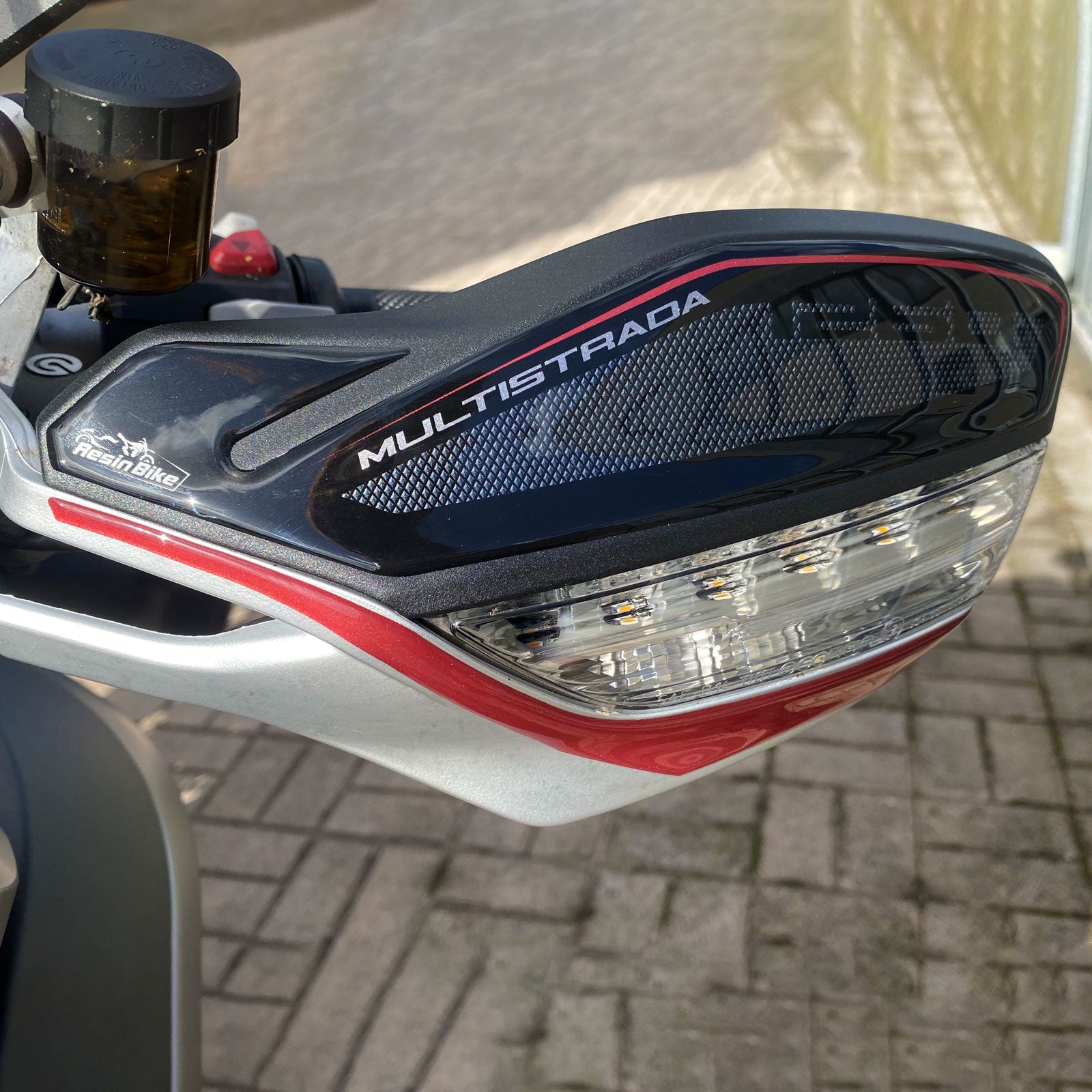 Resin Bike 3D Motorcycle Stickers - Handguards | Ducati Multistrada 1260 S 2018>2020 - Pyramid Motorcycle Accessories