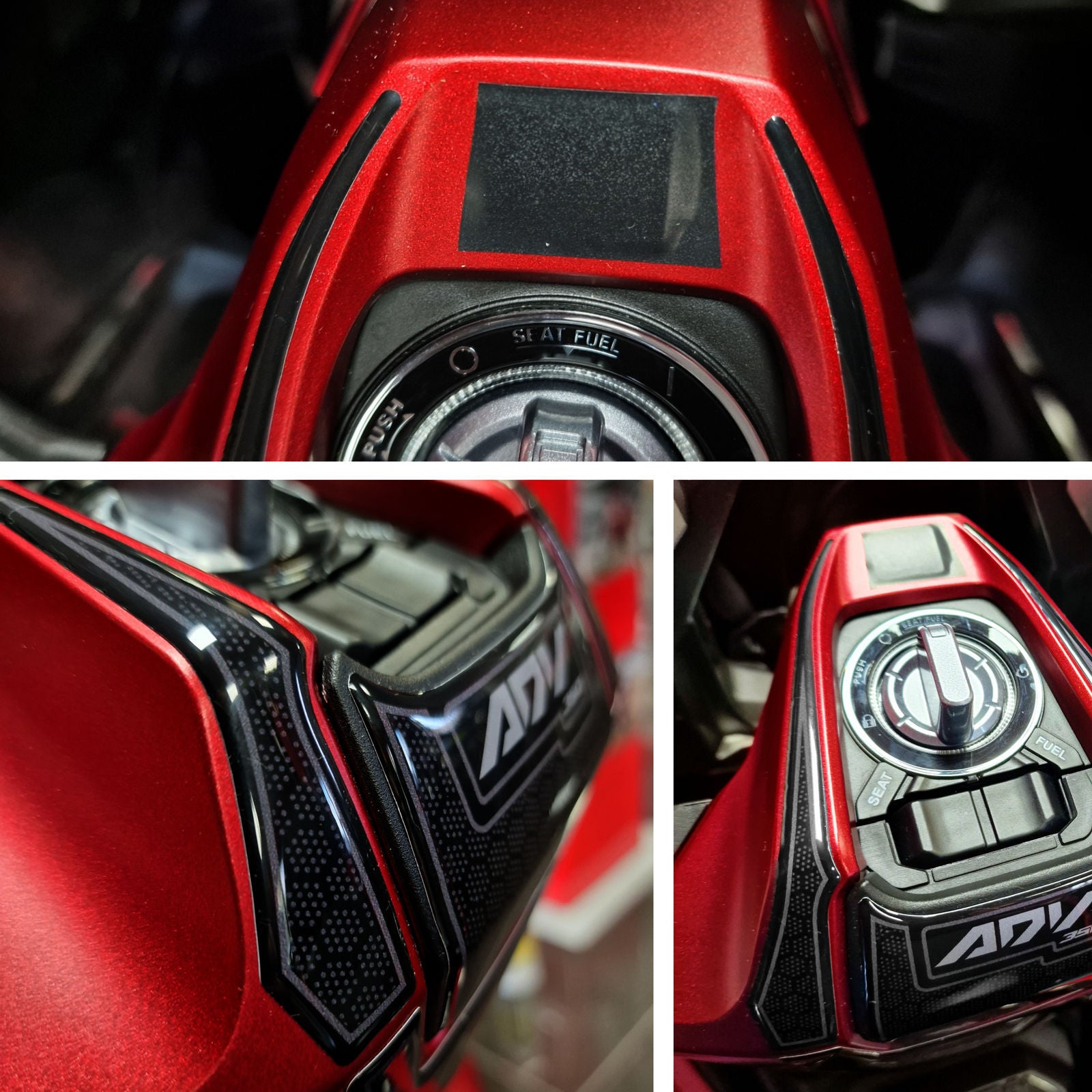 Resin Bike 3D Motorcycle Stickers - Key Area | Honda ADV 350 2022>Current - Pyramid Motorcycle Accessories