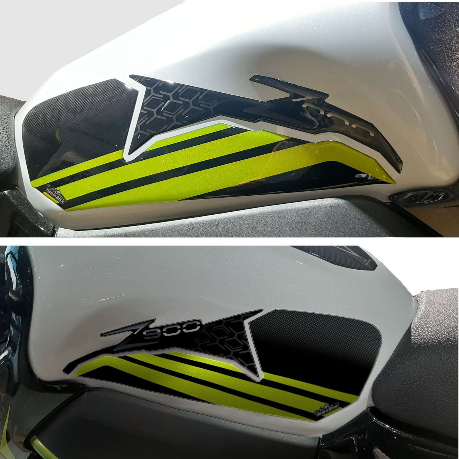 Resin Bike 3D Motorcycle Stickers - Tank Kit | Kawasaki Z 900 2021>2024 RB-1000656600004 - Pyramid Motorcycle Accessories