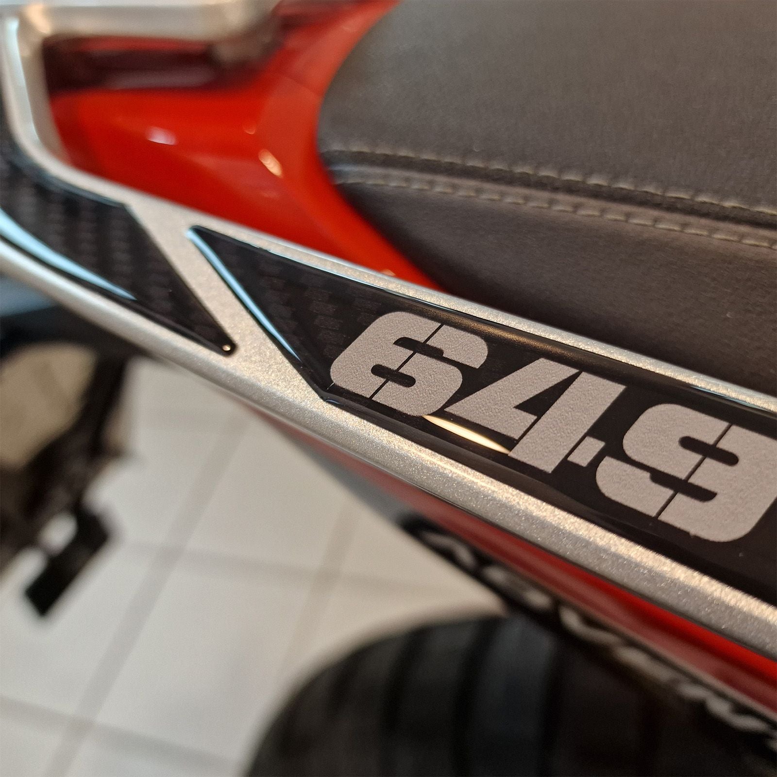 Resin Bike 3D Motorcycle Stickers - Passenger Handles | Moto Morini X-Cape 650 2021>2026 - Pyramid Motorcycle Accessories
