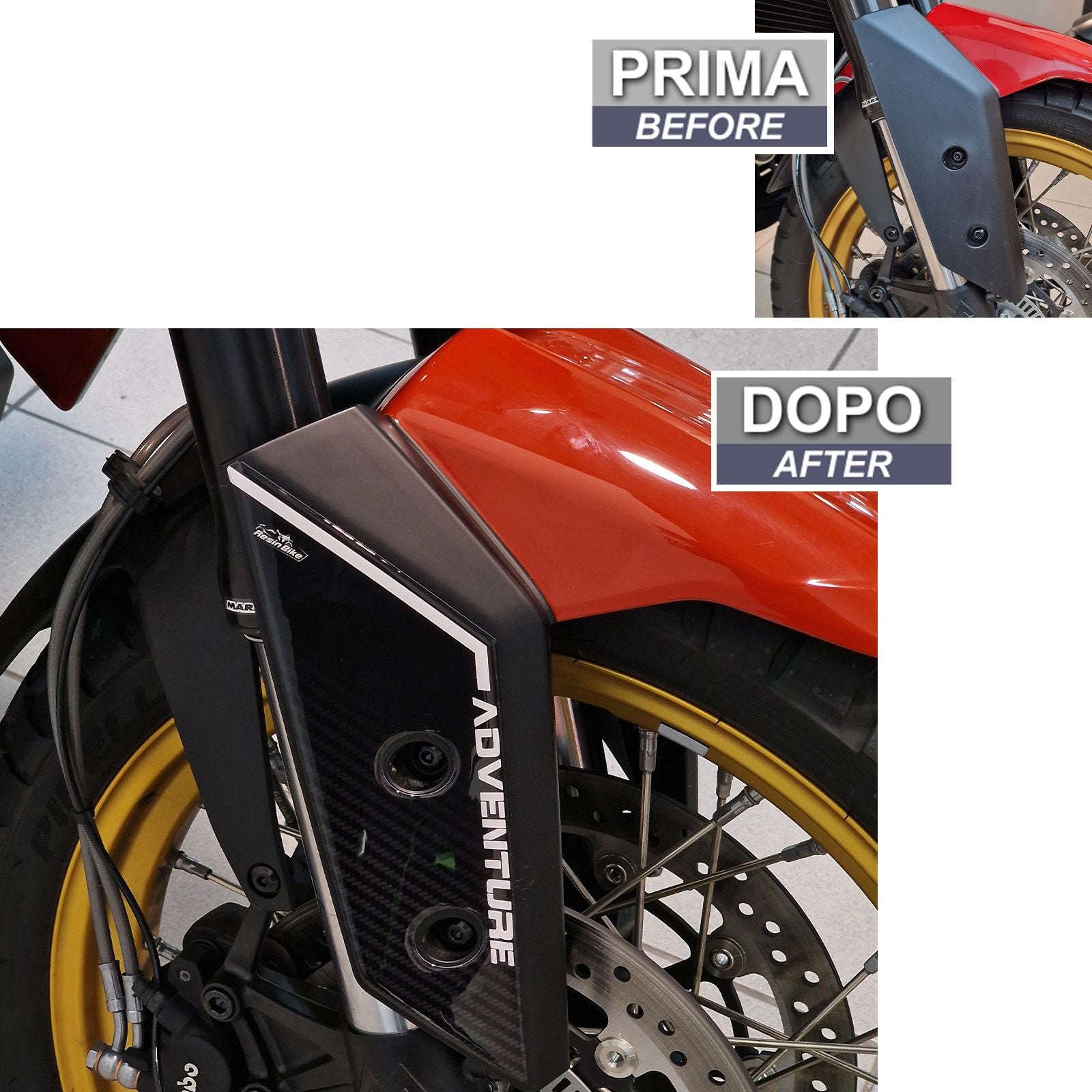 Resin Bike 3D Motorcycle Stickers - Side Panels | Moto Moto Morini X-Cape 650 2021>2026 - Pyramid Motorcycle Accessories