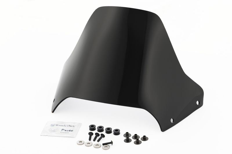 Wunderlich Flowjet Windshield | Black | Ducati Desert X 2022>2025 - Pyramid Motorcycle Accessories