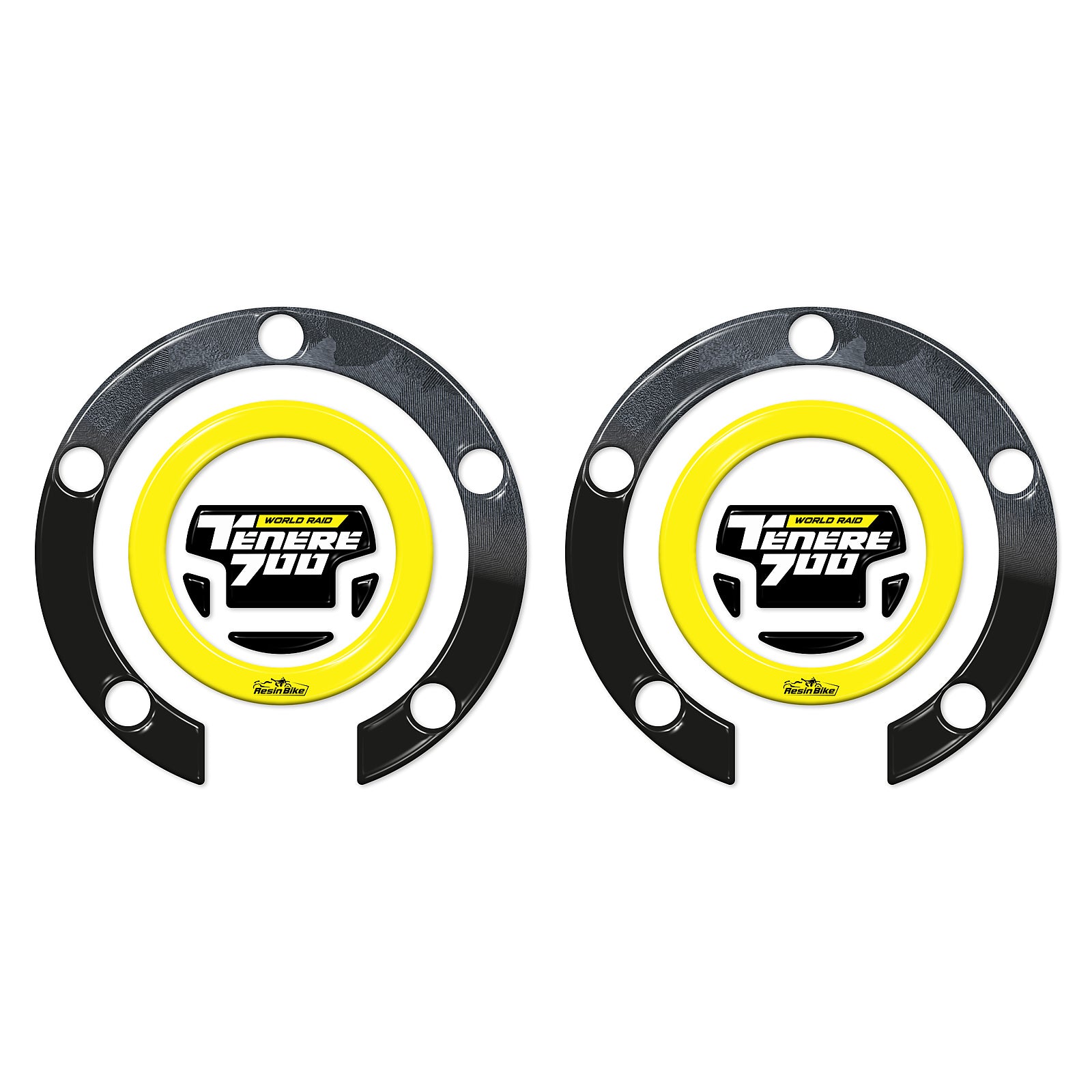 Resin Bike 3D Motorcycle Stickers - Fuel Cap | Yamaha Tenere 700 World Raid 2022>2025 - Pyramid Motorcycle Accessories