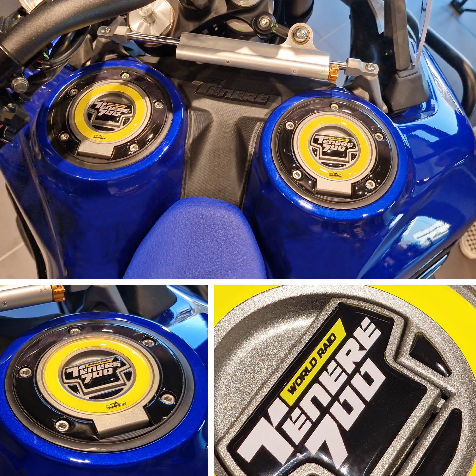 Resin Bike 3D Motorcycle Stickers - Fuel Cap | Yamaha Tenere 700 World Raid 2022>2025 - Pyramid Motorcycle Accessories