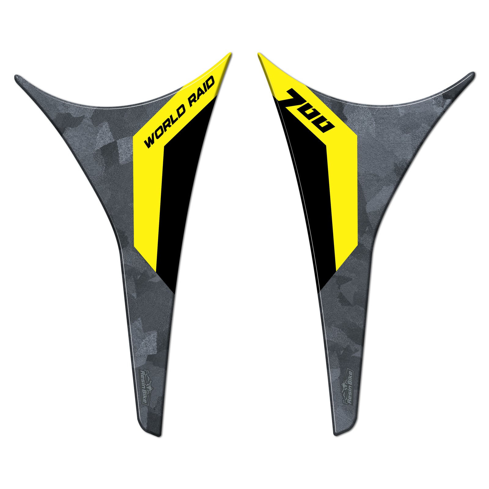 Resin Bike 3D Motorcycle Stickers - Tank Pad | Yamaha Tenere 700 World Raid 2022>2025 - Pyramid Motorcycle Accessories