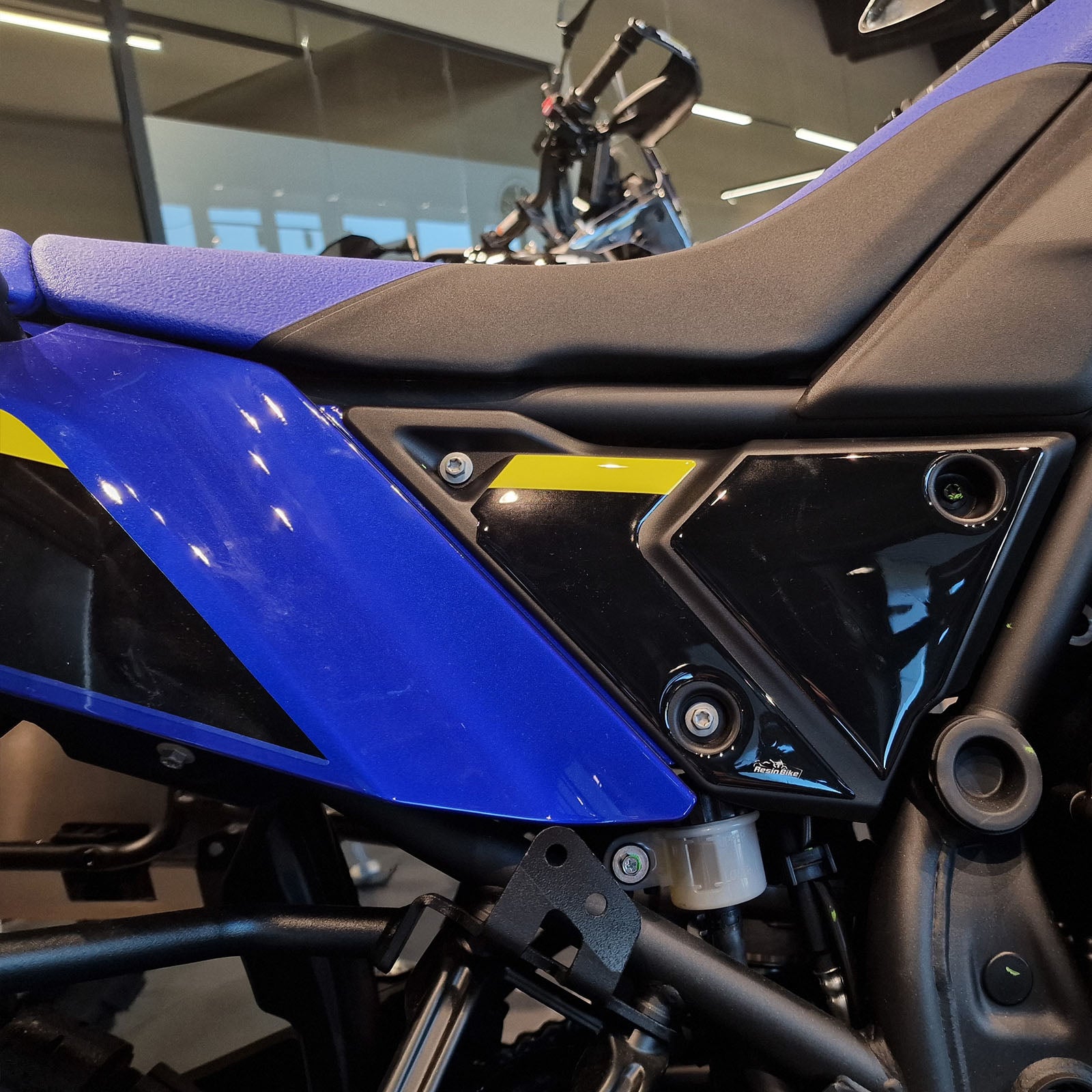 Resin Bike 3D Motorcycle Stickers - Underseat | Yamaha Tenere 700 World Raid 2022>2025 - Pyramid Motorcycle Accessories