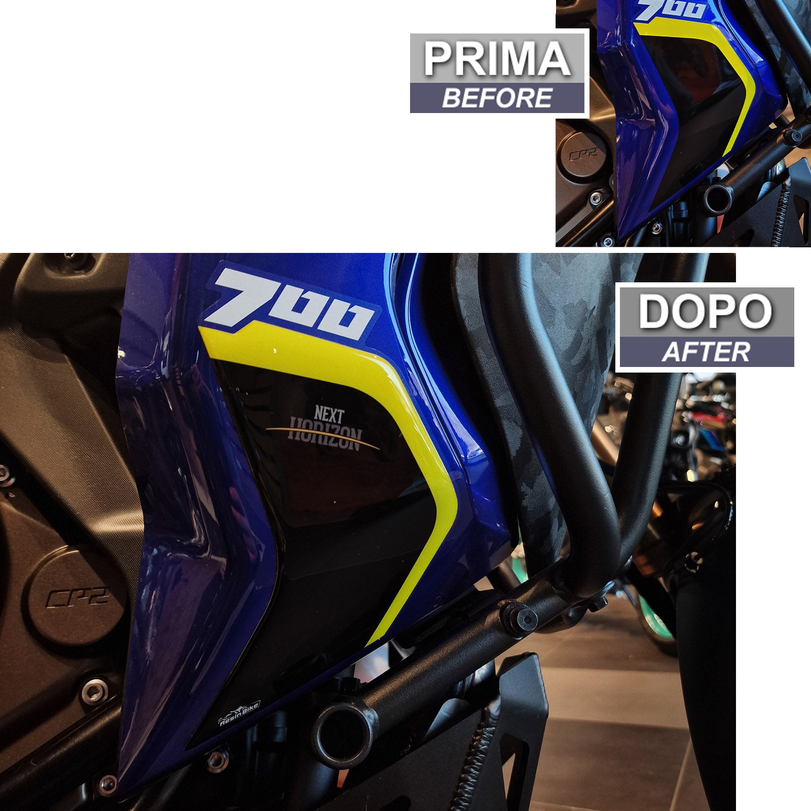 Resin Bike 3D Motorcycle Stickers - Side Panels | Yamaha Tenere 700 World Raid 2022>2025 - Pyramid Motorcycle Accessories