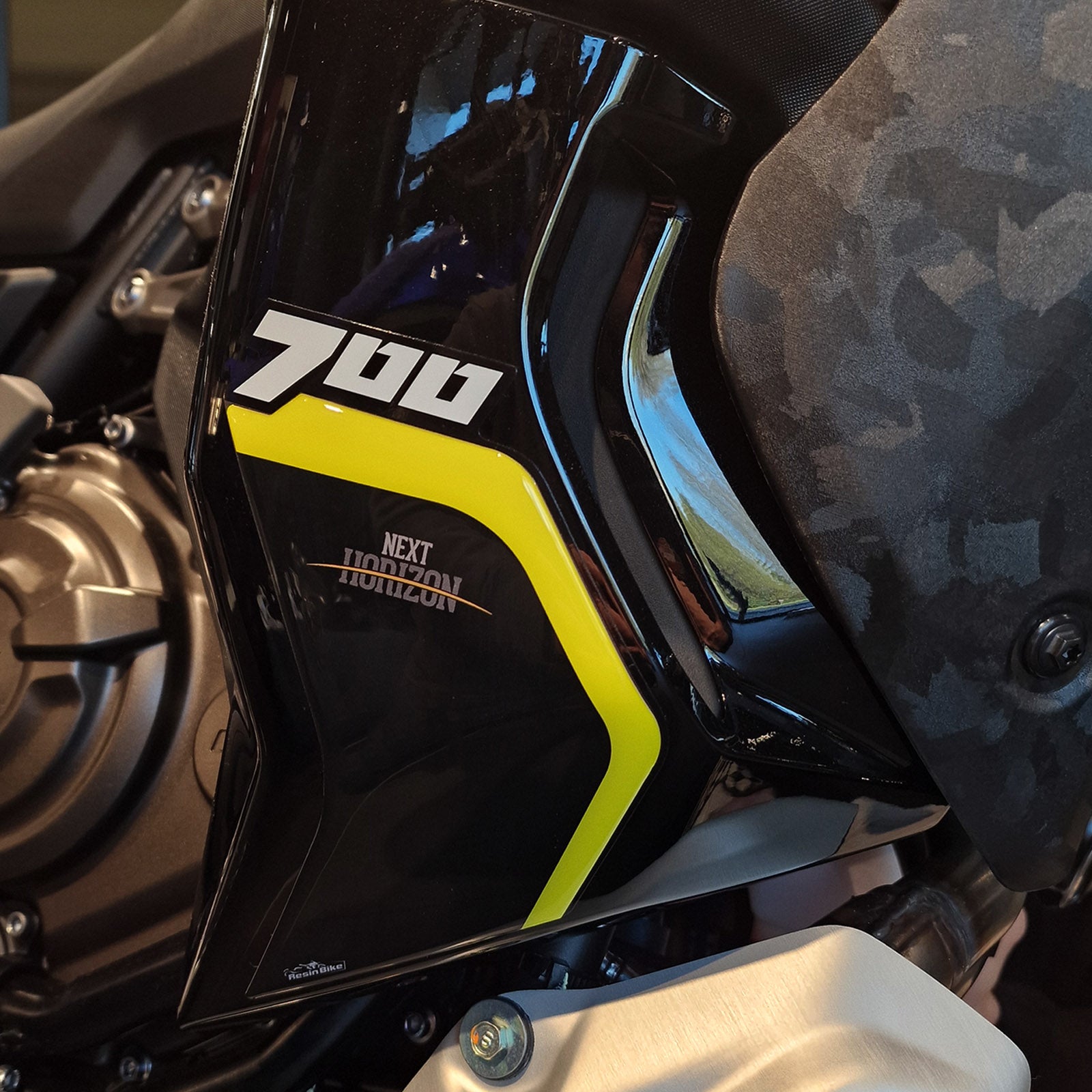 Resin Bike 3D Motorcycle Stickers - Side Panels | Yamaha Tenere 700 World Raid 2022>2025 - Pyramid Motorcycle Accessories