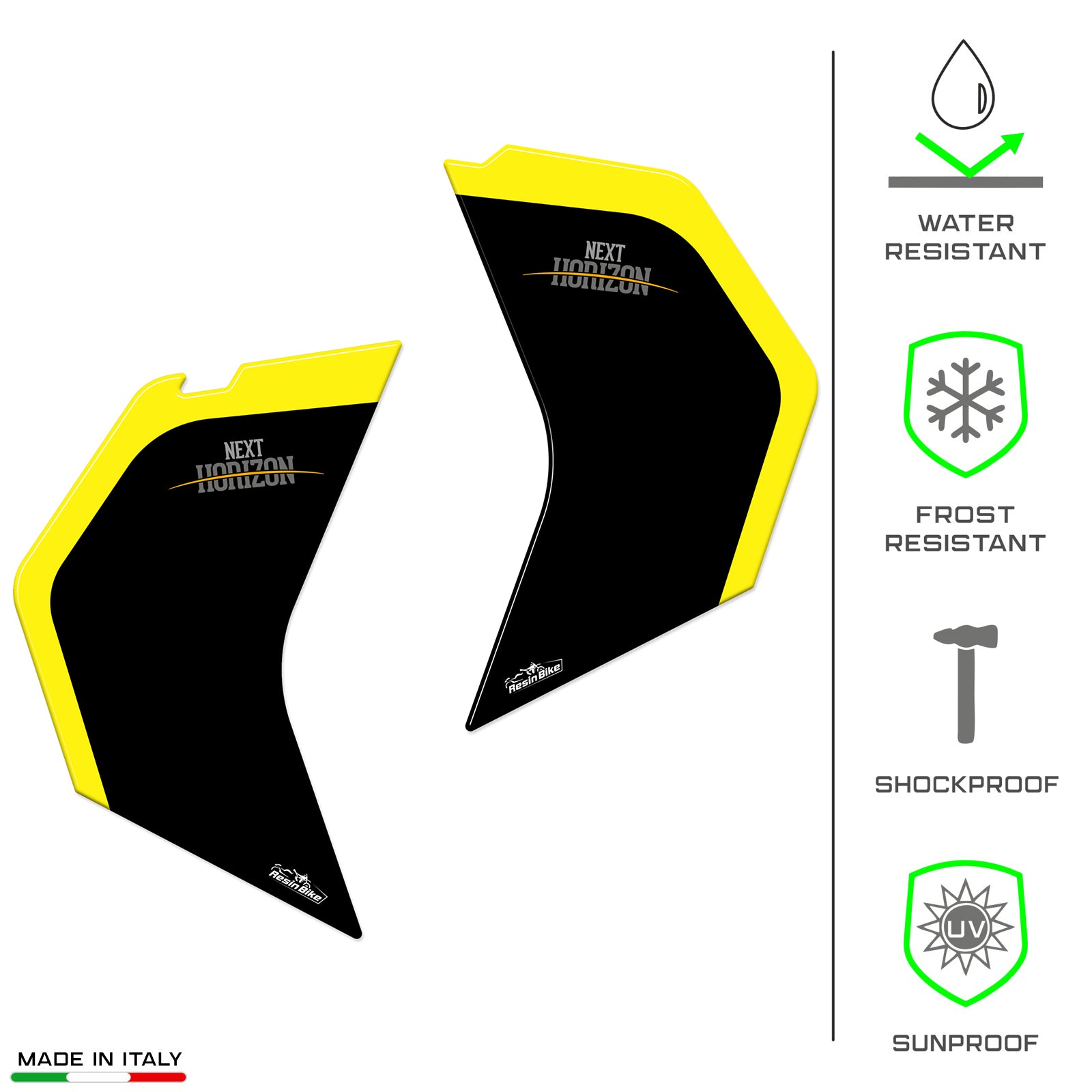 Resin Bike 3D Motorcycle Stickers - Side Panels | Yamaha Tenere 700 World Raid 2022>2025 - Pyramid Motorcycle Accessories