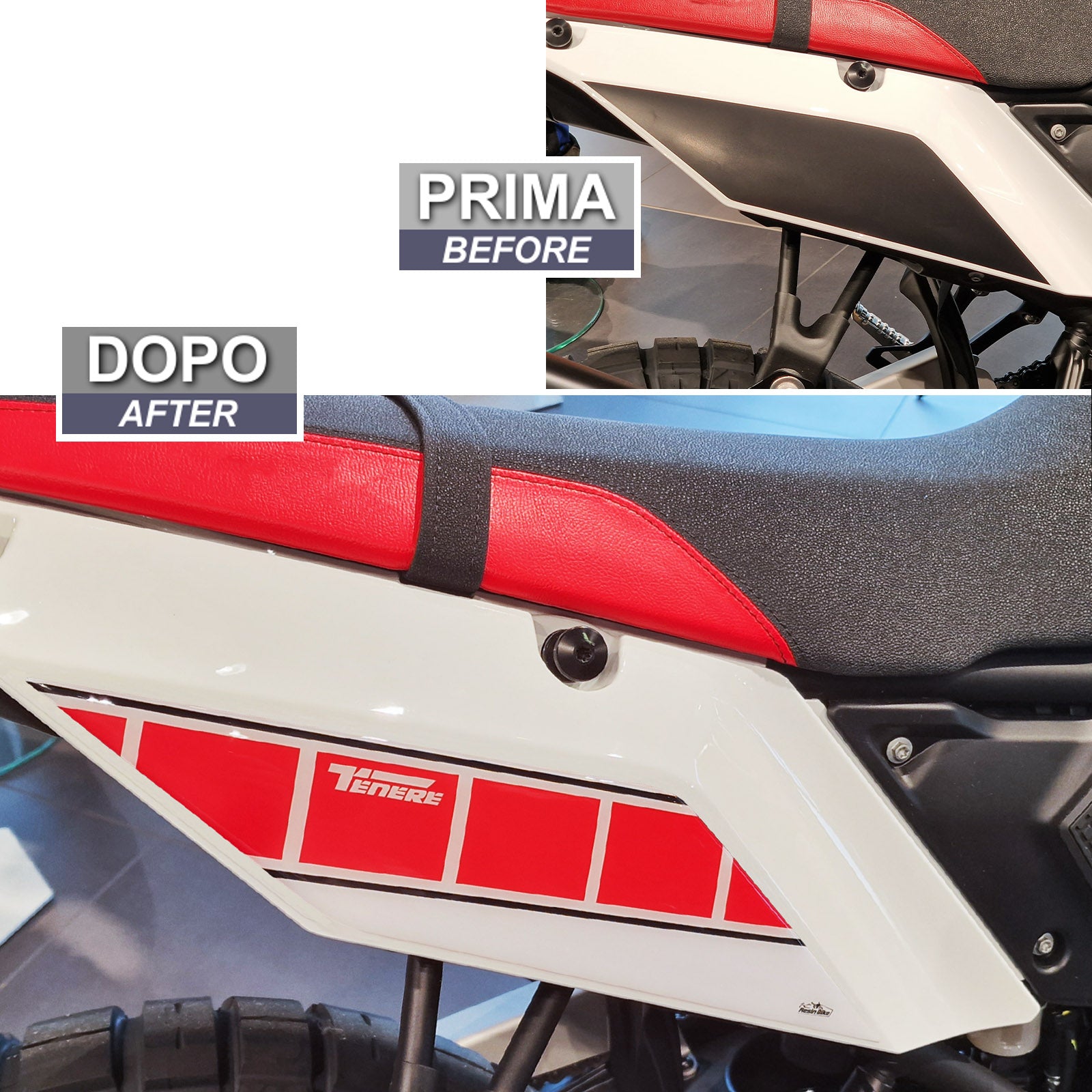 Resin Bike 3D Motorcycle Stickers - Tank Sides | Yamaha Tenere 700 2022>2024 RB-1000659700008 - Pyramid Motorcycle Accessories