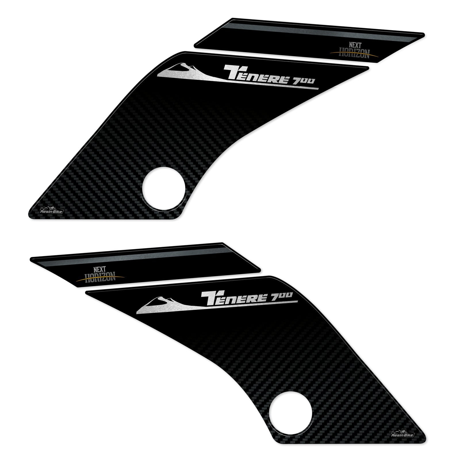 Resin Bike 3D Motorcycle Stickers - Tank Sides | Yamaha Tenere 700 2023>2024 - Pyramid Motorcycle Accessories