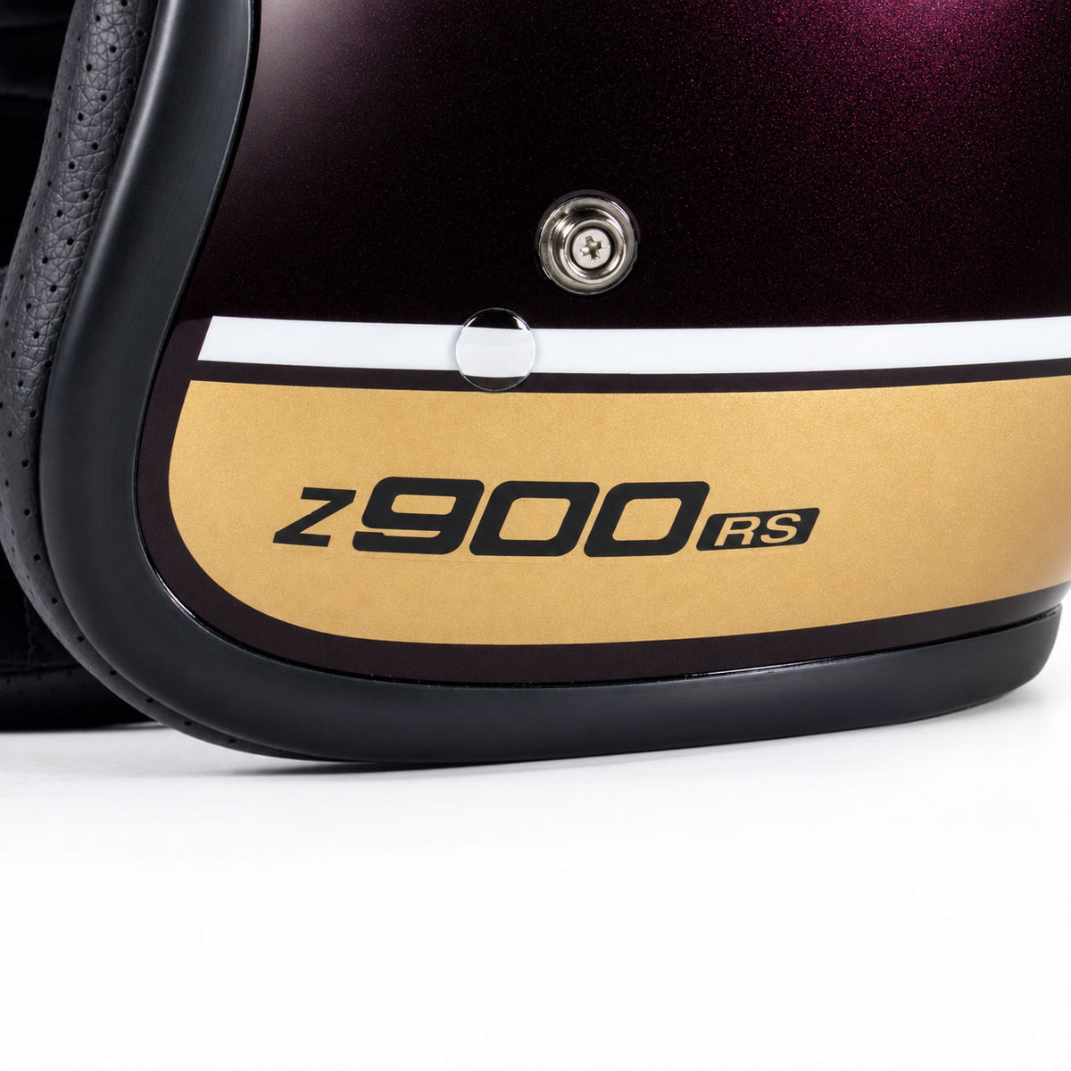 Pyramid x Bell Custom 500 Helmet | Metallic Red/Gold (Candytone Red) | Kawasaki Z 900 RS 2026>Current