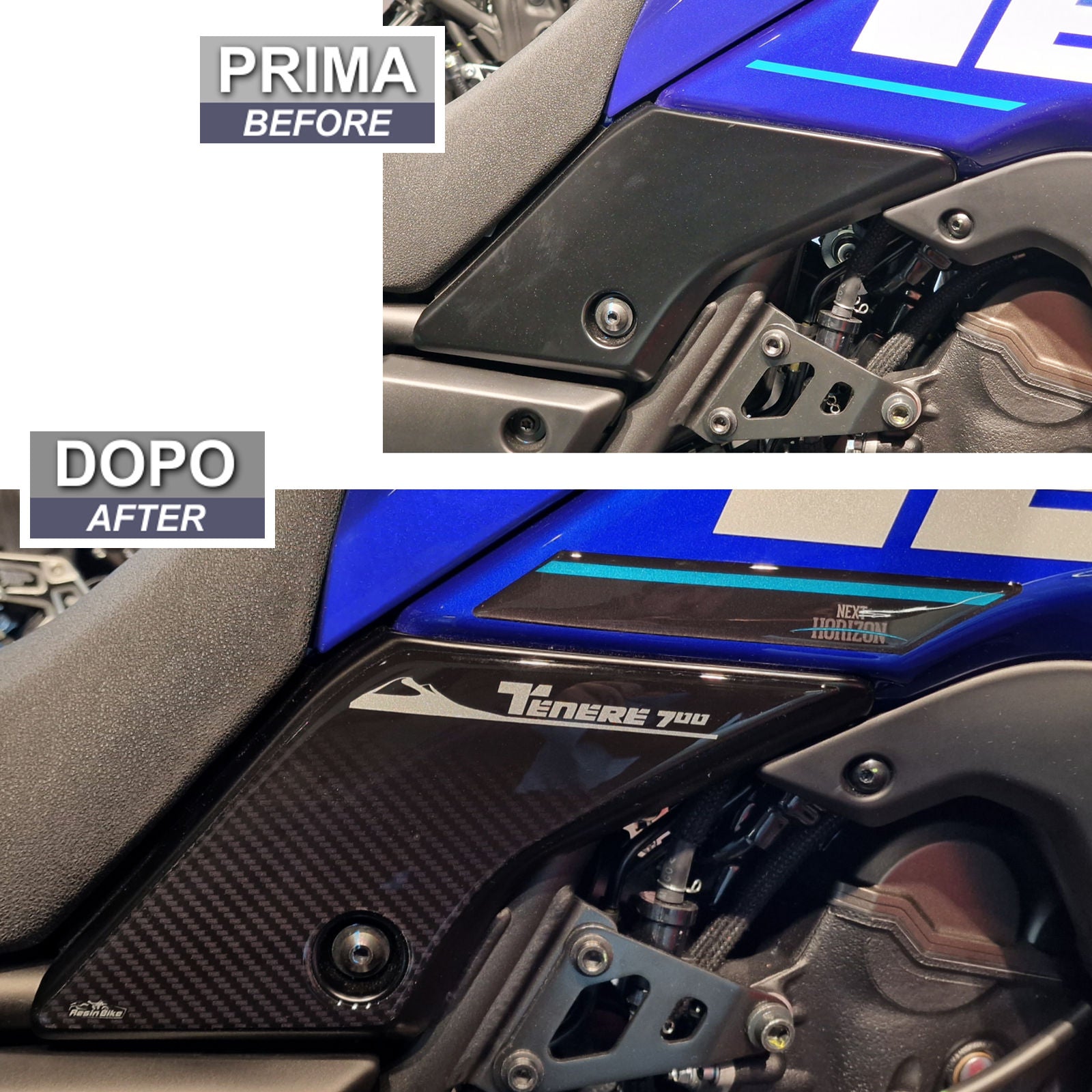 Resin Bike 3D Motorcycle Stickers - Tank Sides | Yamaha Tenere 700 2022>2024 RB-1000662300004 - Pyramid Motorcycle Accessories