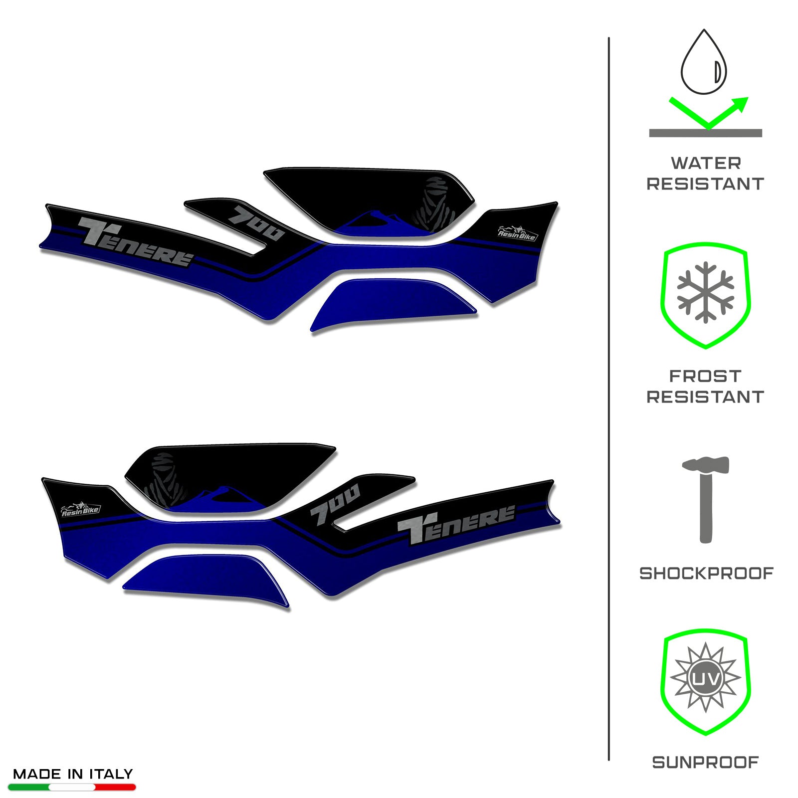 Resin Bike 3D Motorcycle Stickers - Handguards | Yamaha Tenere 700 2022>2024 RB-B30N4236 - Pyramid Motorcycle Accessories