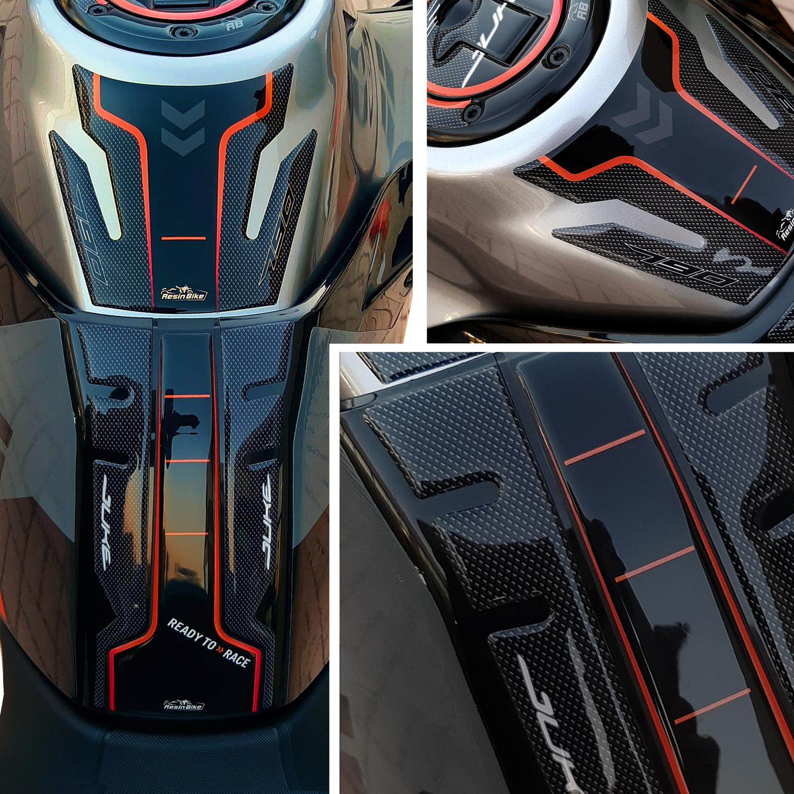Resin Bike 3D Motorcycle Stickers - Tank Kit | KTM 790 Duke 2018>2024 RB-1000662800009 - Pyramid Motorcycle Accessories