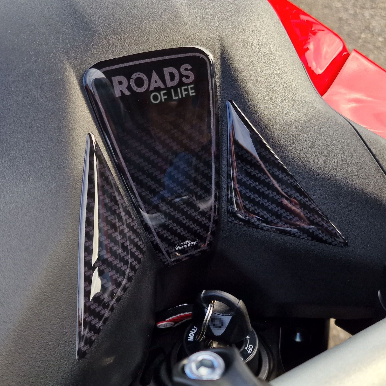 Resin Bike 3D Motorcycle Stickers - Key Area | Yamaha Tracer 9/9GT/9GT+ 2021>2024 - Pyramid Motorcycle Accessories