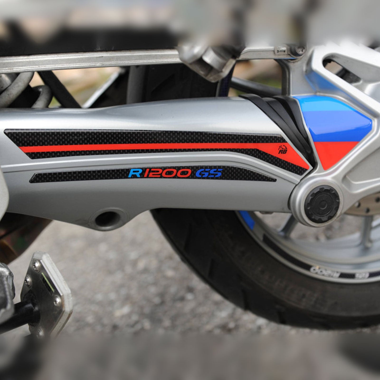 Resin Bike 3D Motorcycle Stickers - Swingarm | BMW R 1200 GS 2013>2018 - Pyramid Motorcycle Accessories
