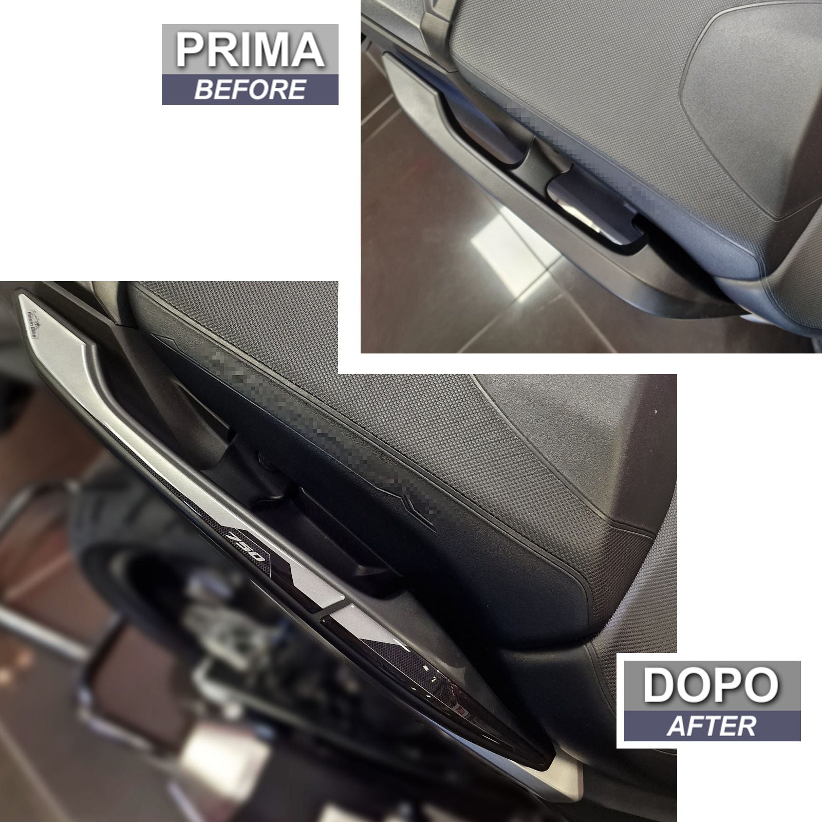 Resin Bike 3D Motorcycle Stickers - Passenger Handles | Honda NC 750 X 2021>2026 RB-1000663200006 - Pyramid Motorcycle Accessories