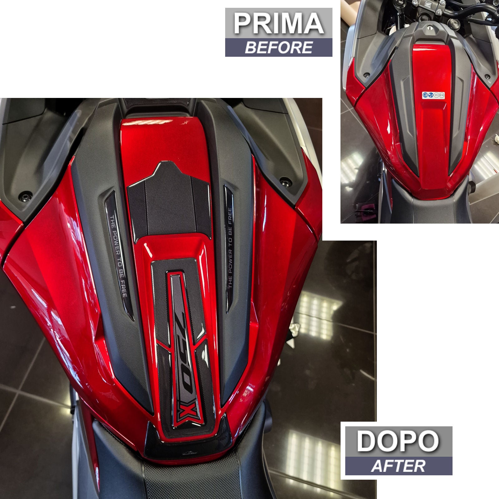 Resin Bike 3D Motorcycle Stickers - Tank Pad | Honda NC 750 X 2021>2025 - Pyramid Motorcycle Accessories