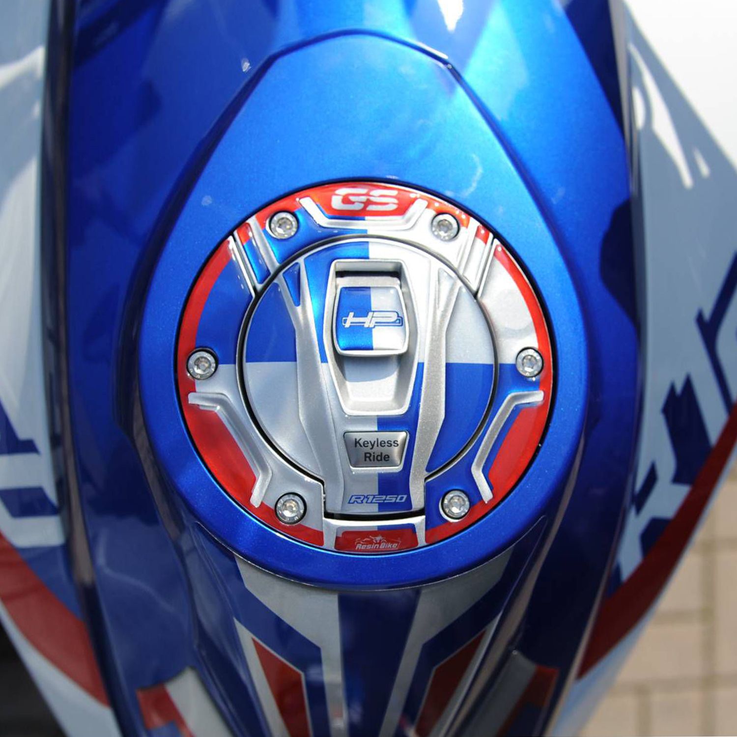 Resin Bike 3D Motorcycle Stickers - Fuel Cap | BMW R 1250 GS 2021>2024 - Pyramid Motorcycle Accessories